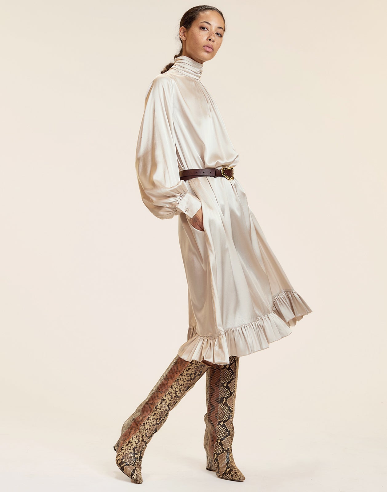 Monroe Silk Charmeuse Dress