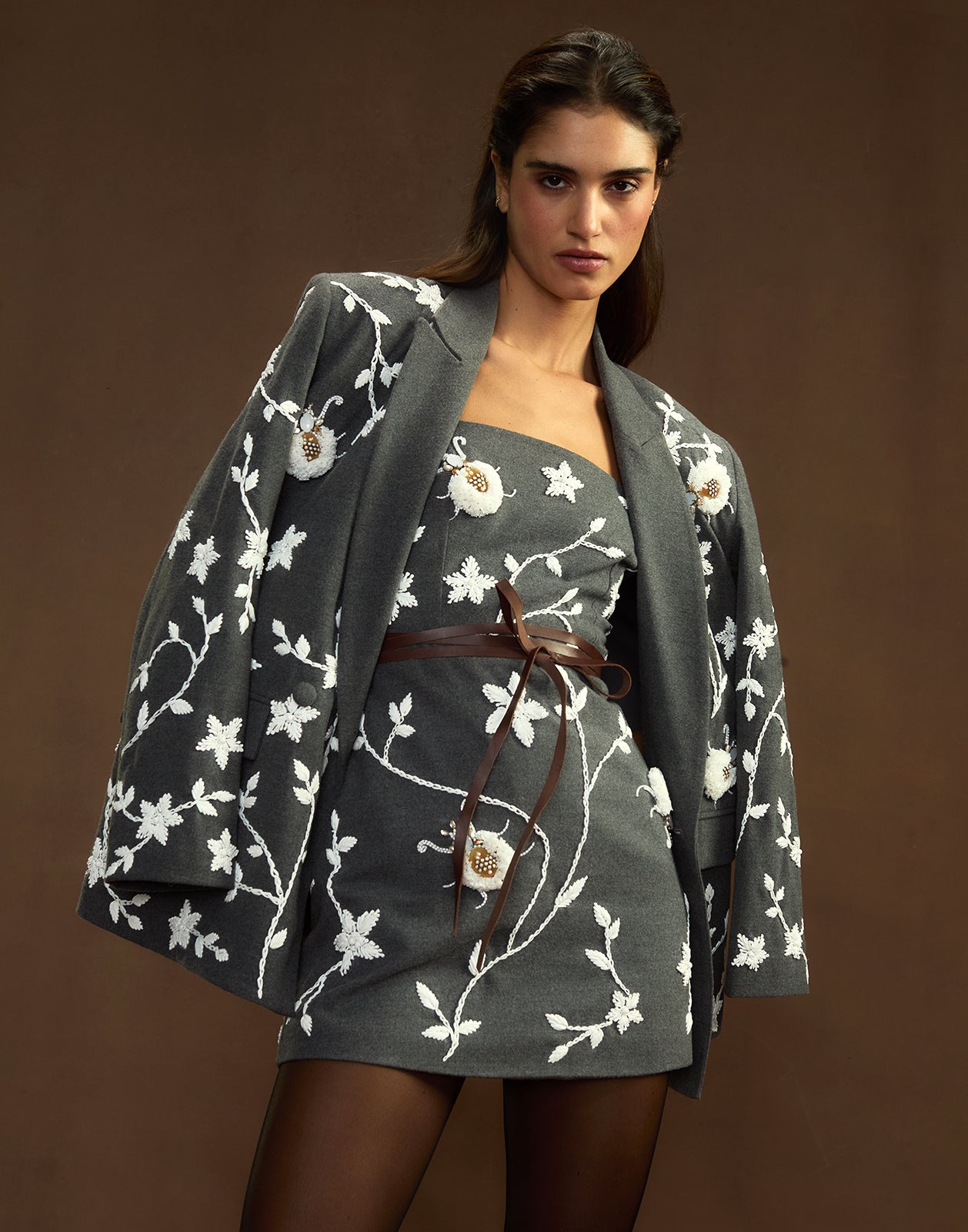 Cynthia Rowley Fleur Embellished Dress