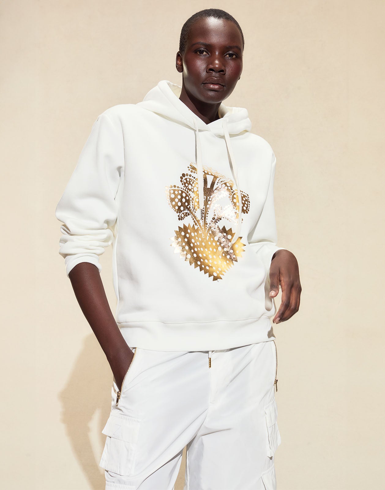 Cynthia Rowley Heart of Gold Hoodie