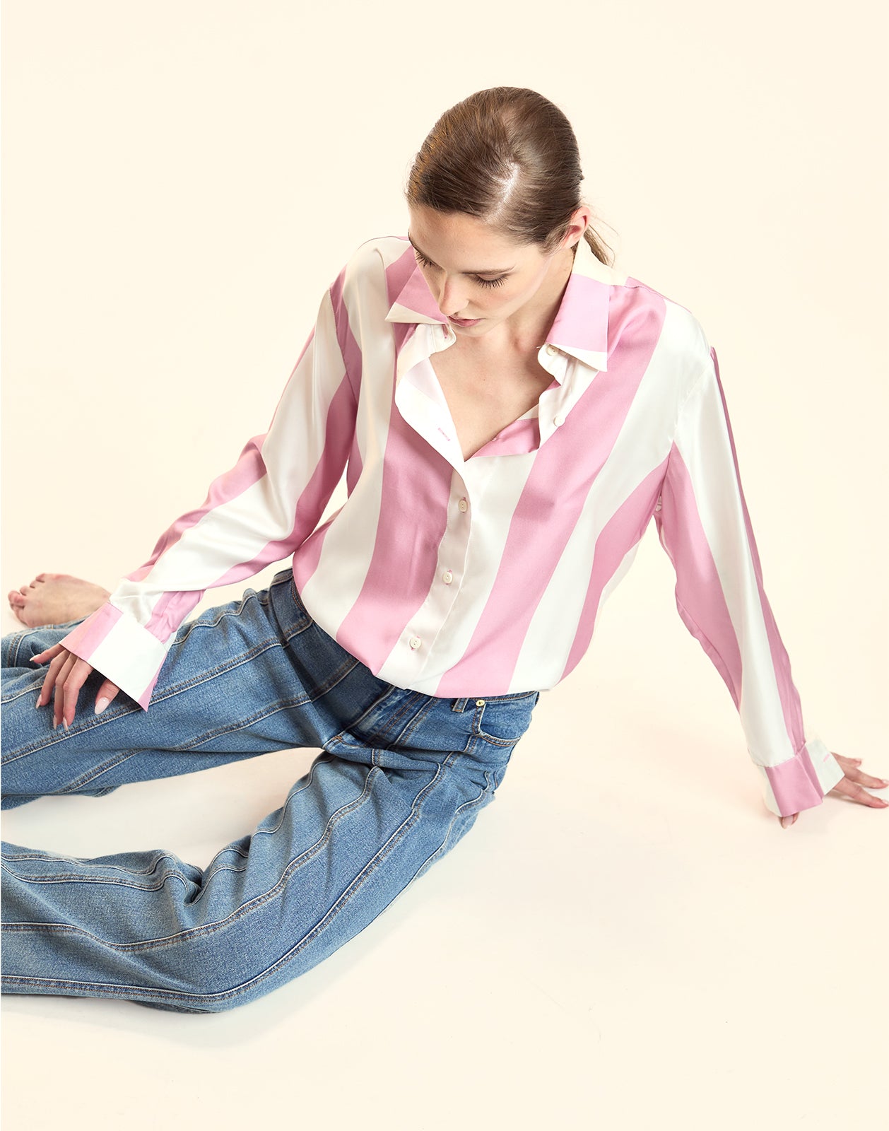 Collectible Stripe Silk Shirt