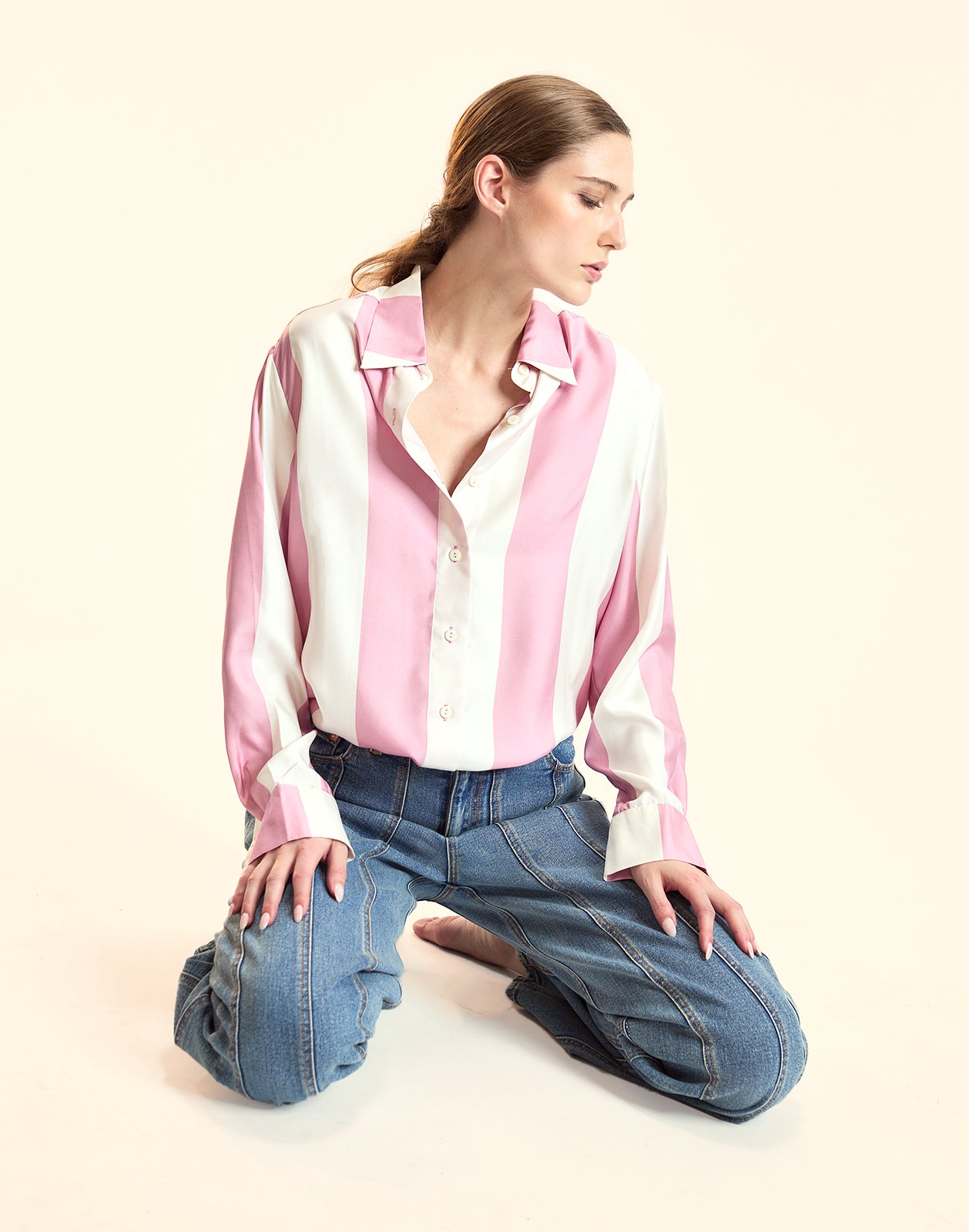 Collectible Stripe Silk Shirt