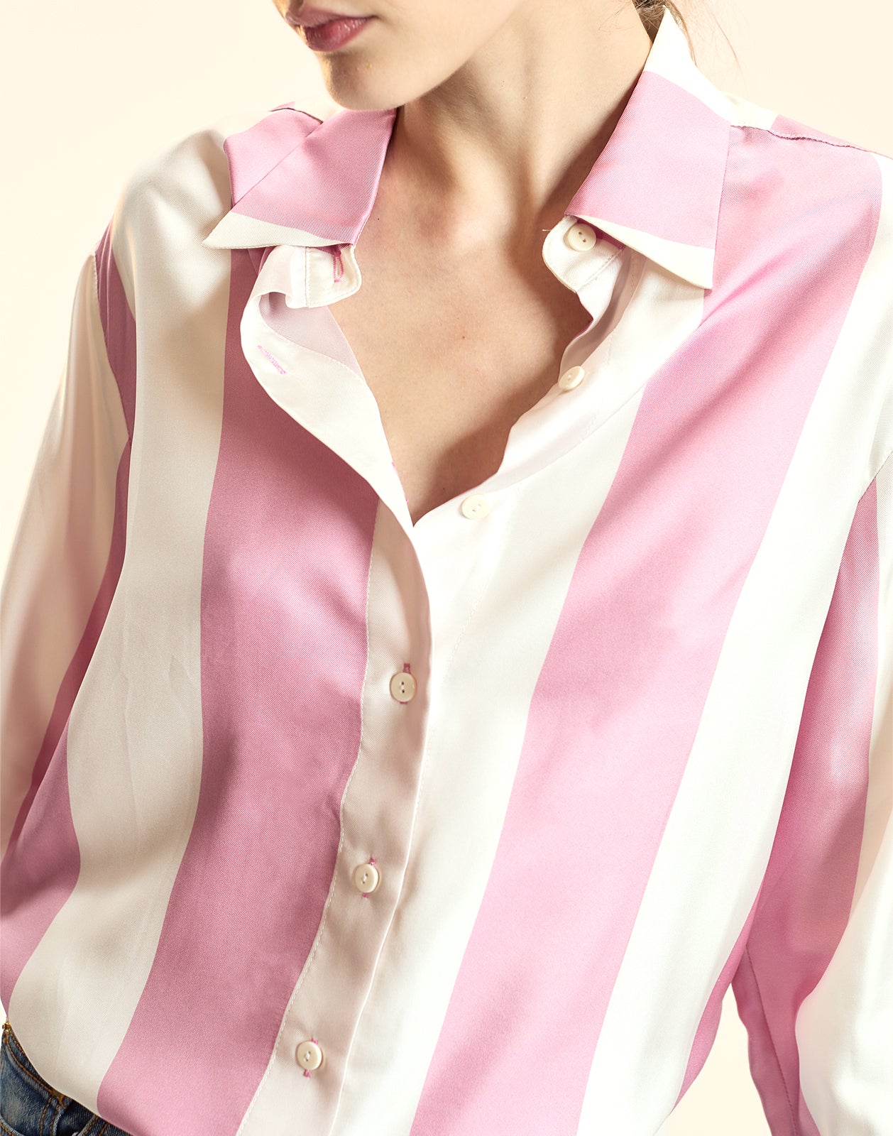 Collectible Stripe Silk Shirt