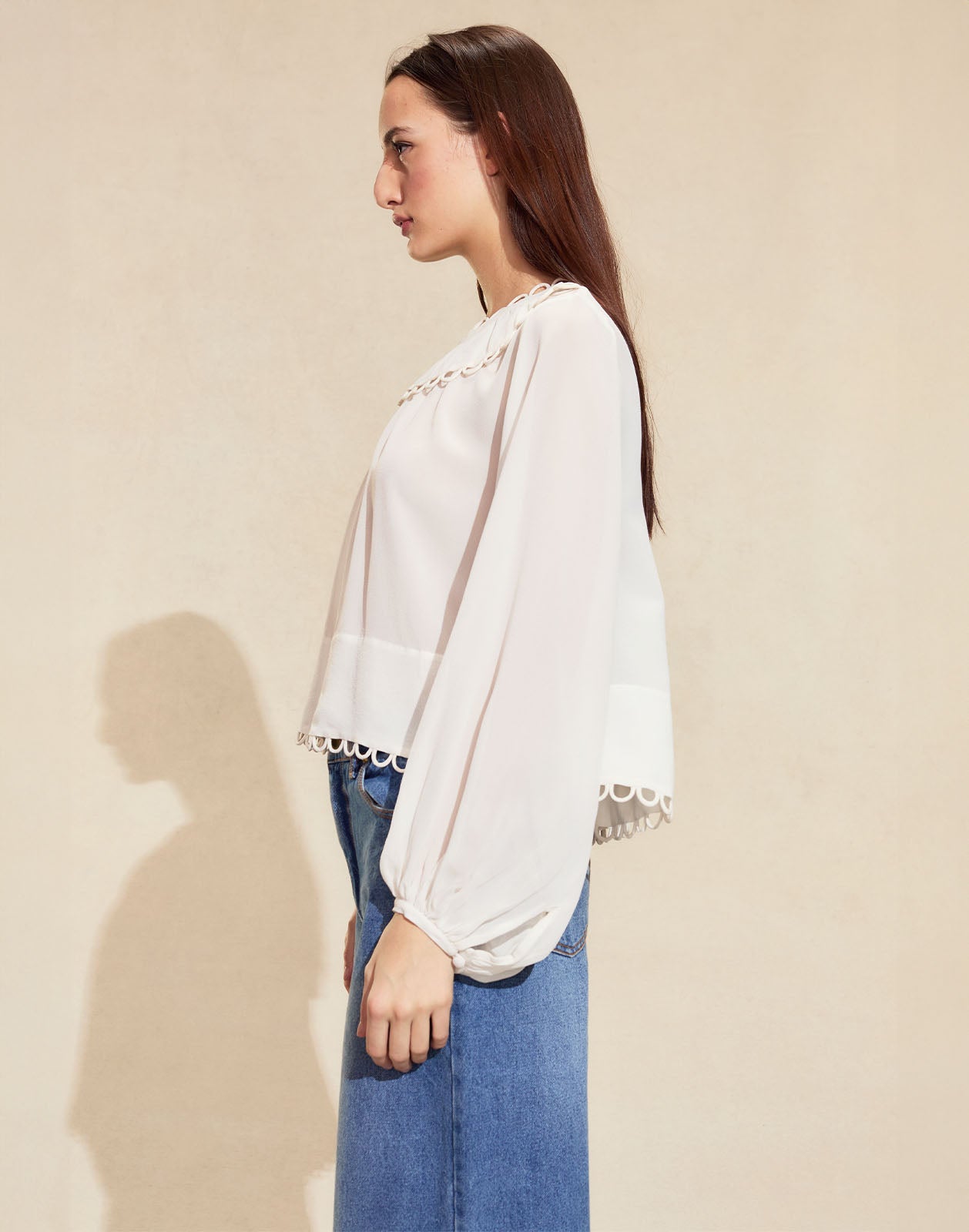 Cynthia Rowley Annabelle Long Sleeve Blouse