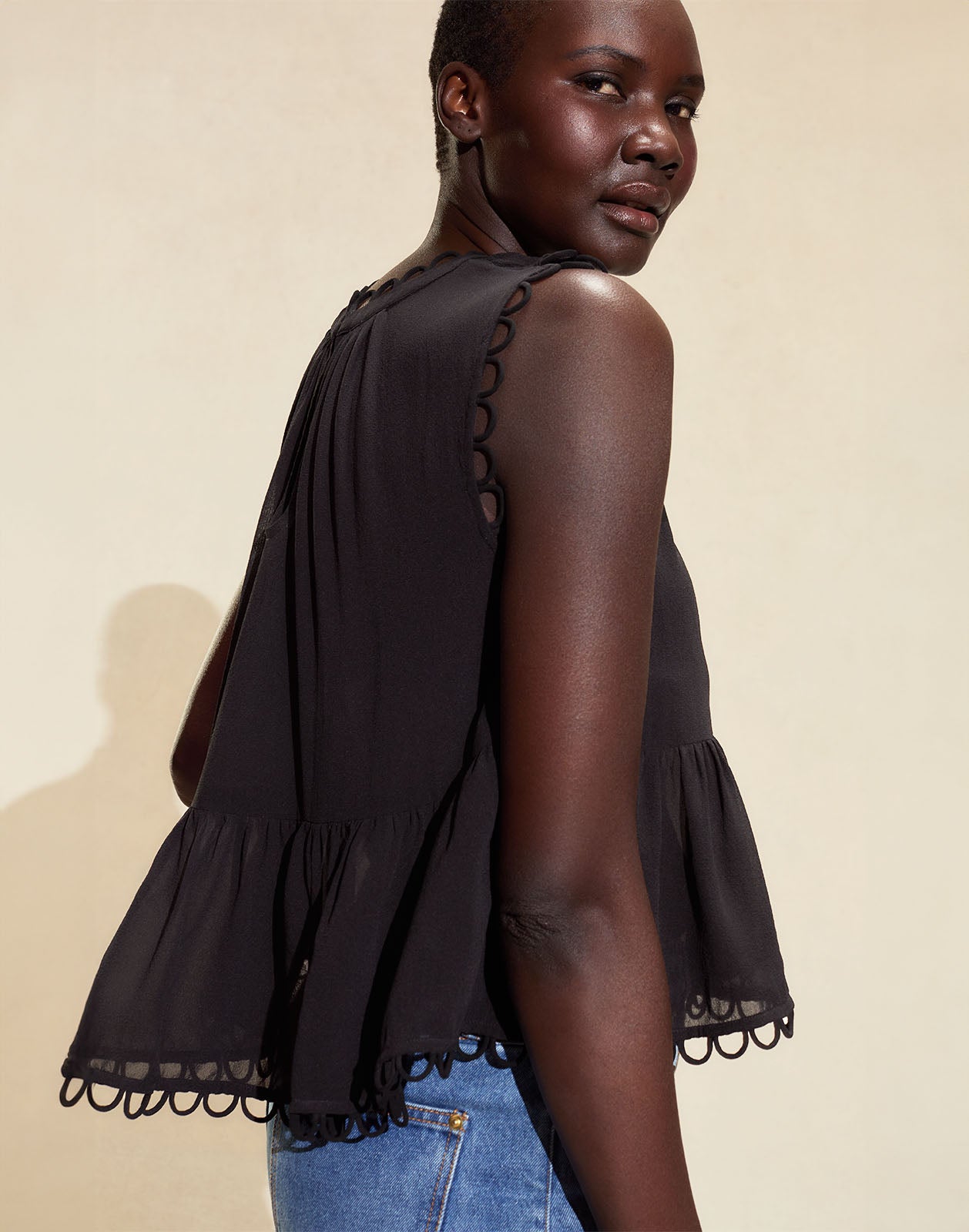 Cynthia Rowley Annabelle Sleeveless Blouse