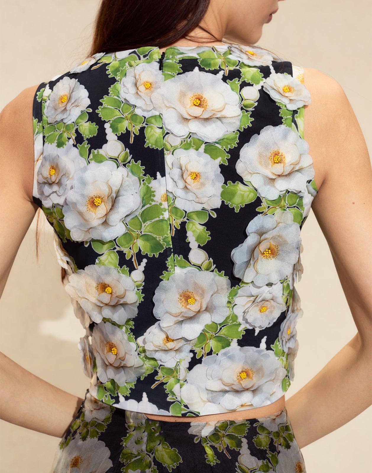 Cynthia Rowley Cornelia Flower Appliques Top