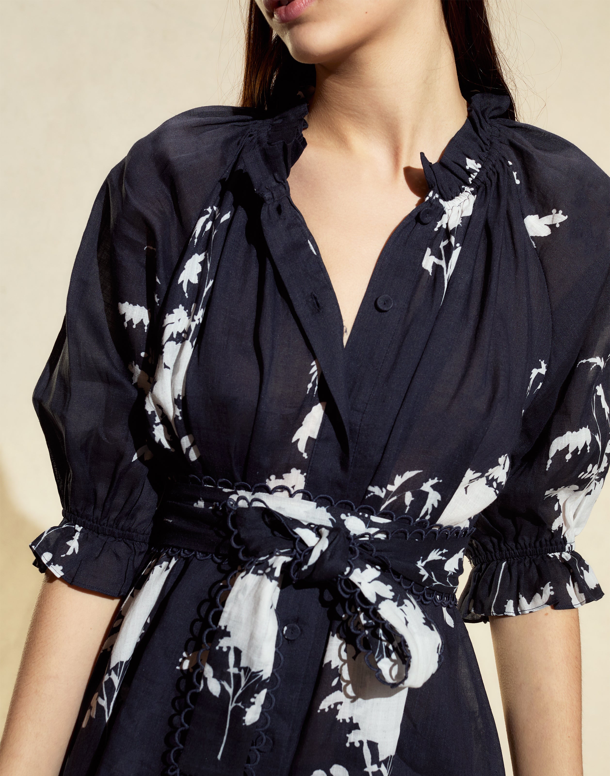 Cynthia Rowley Rosewood Ramie Dress