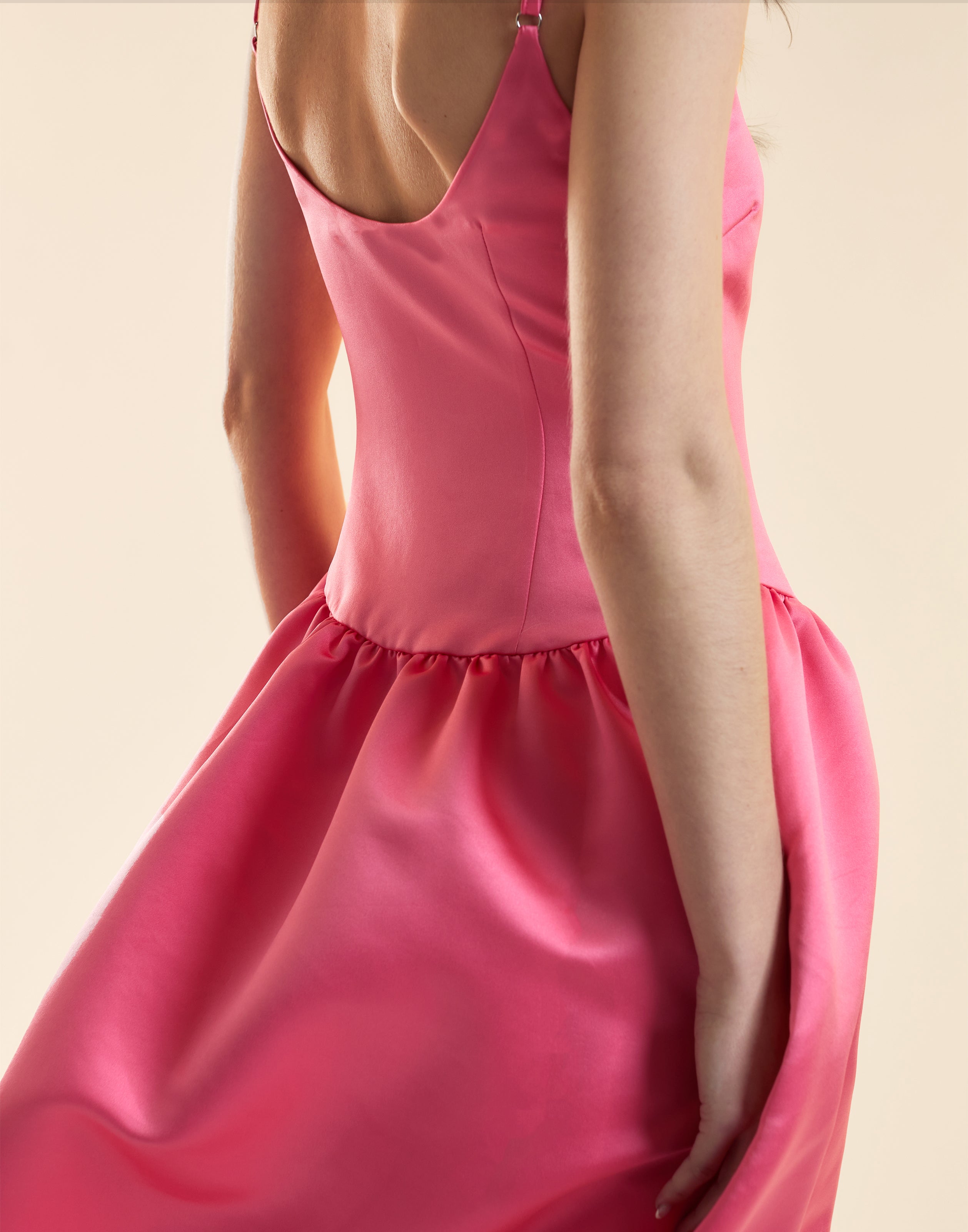 Cynthia Rowley Genevive Satin Midi Dress
