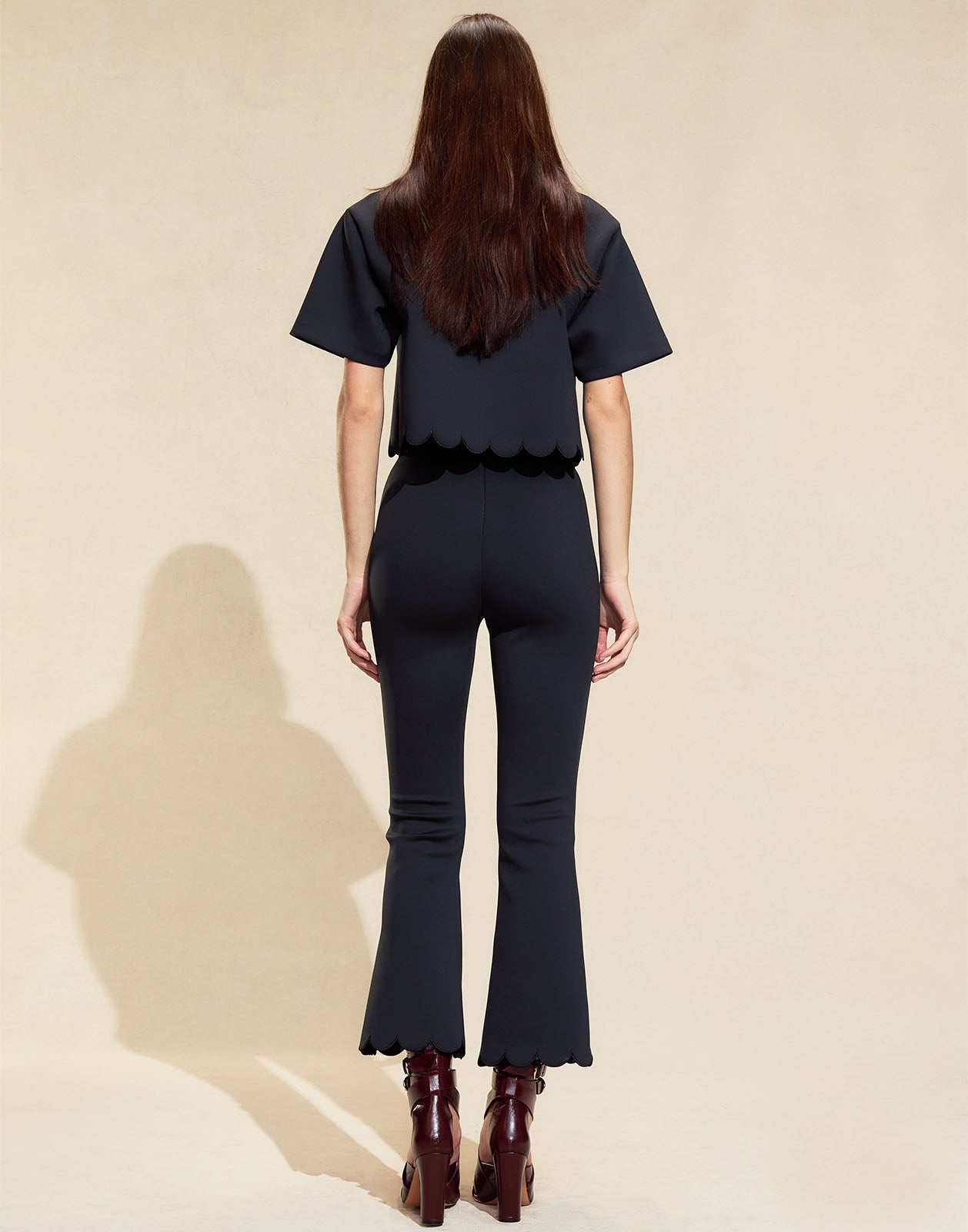 Cynthia Rowley Ella Bonded Scallop Top