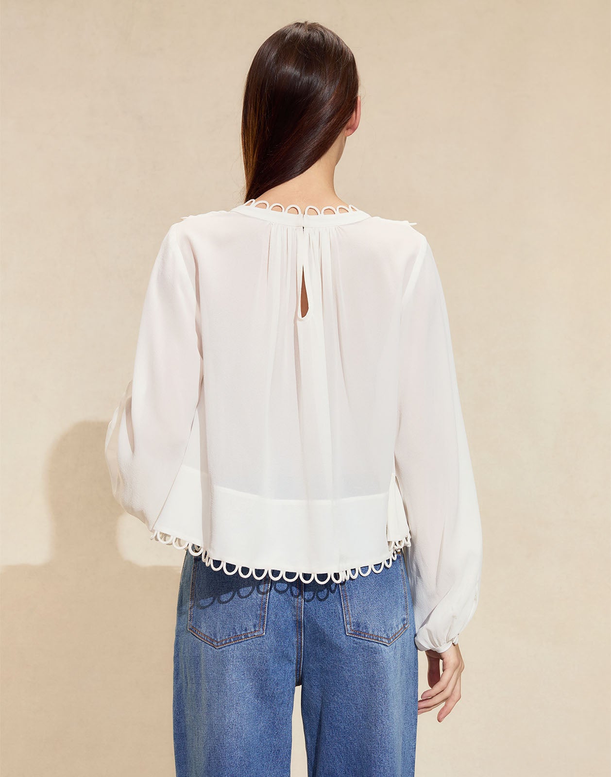Cynthia Rowley Annabelle Long Sleeve Blouse