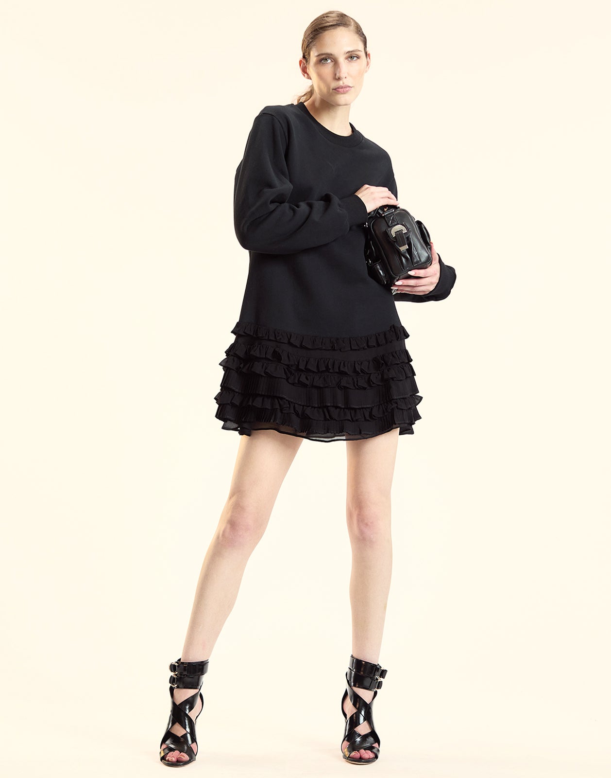 Bella Ruffle Combo Dress