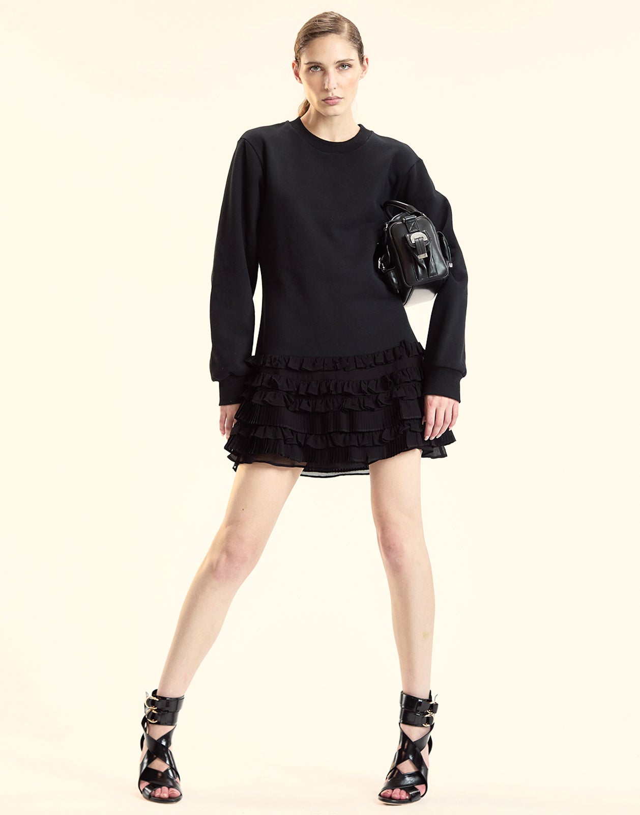 Bella Ruffle Combo Dress
