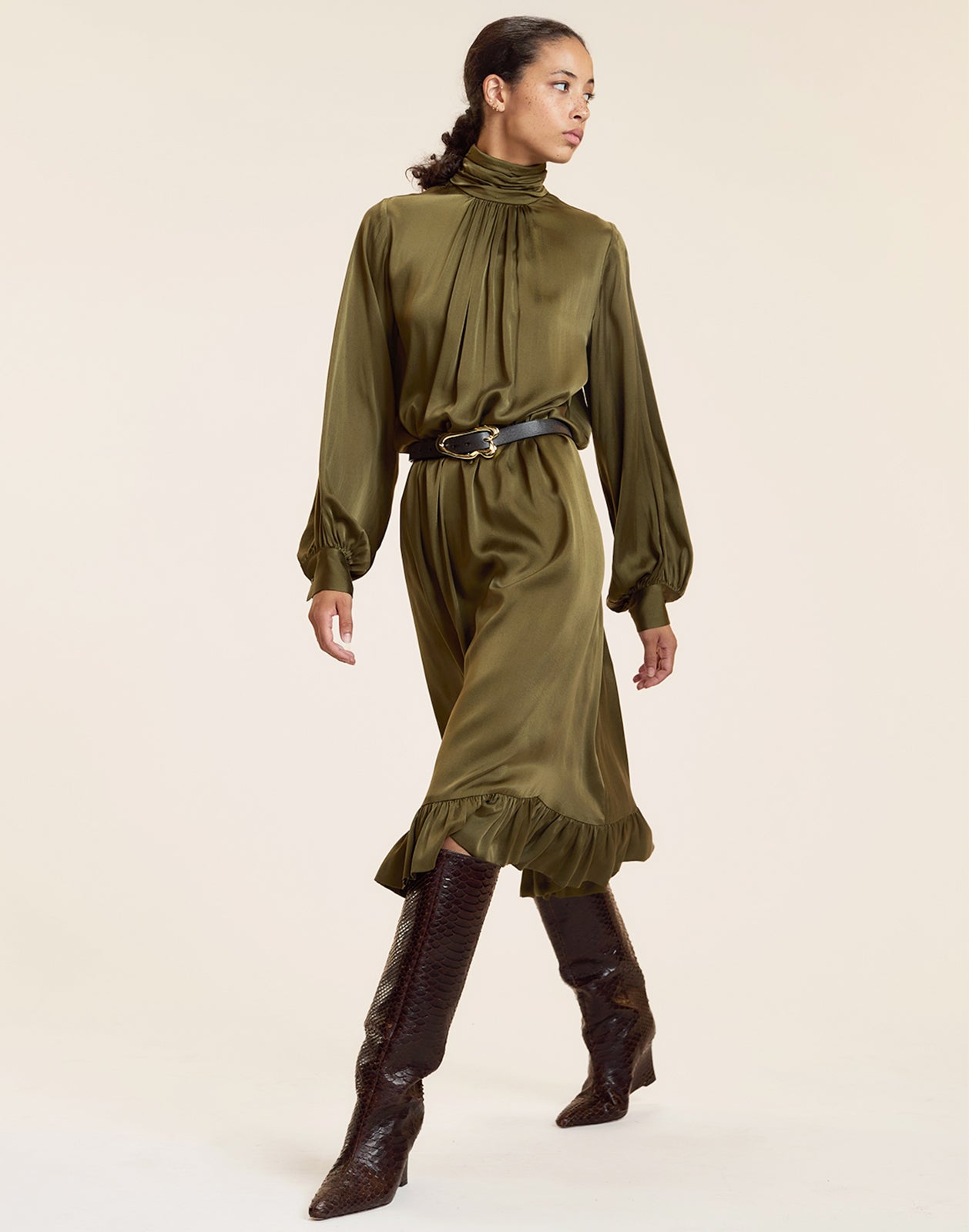 Monroe Silk Charmeuse Dress