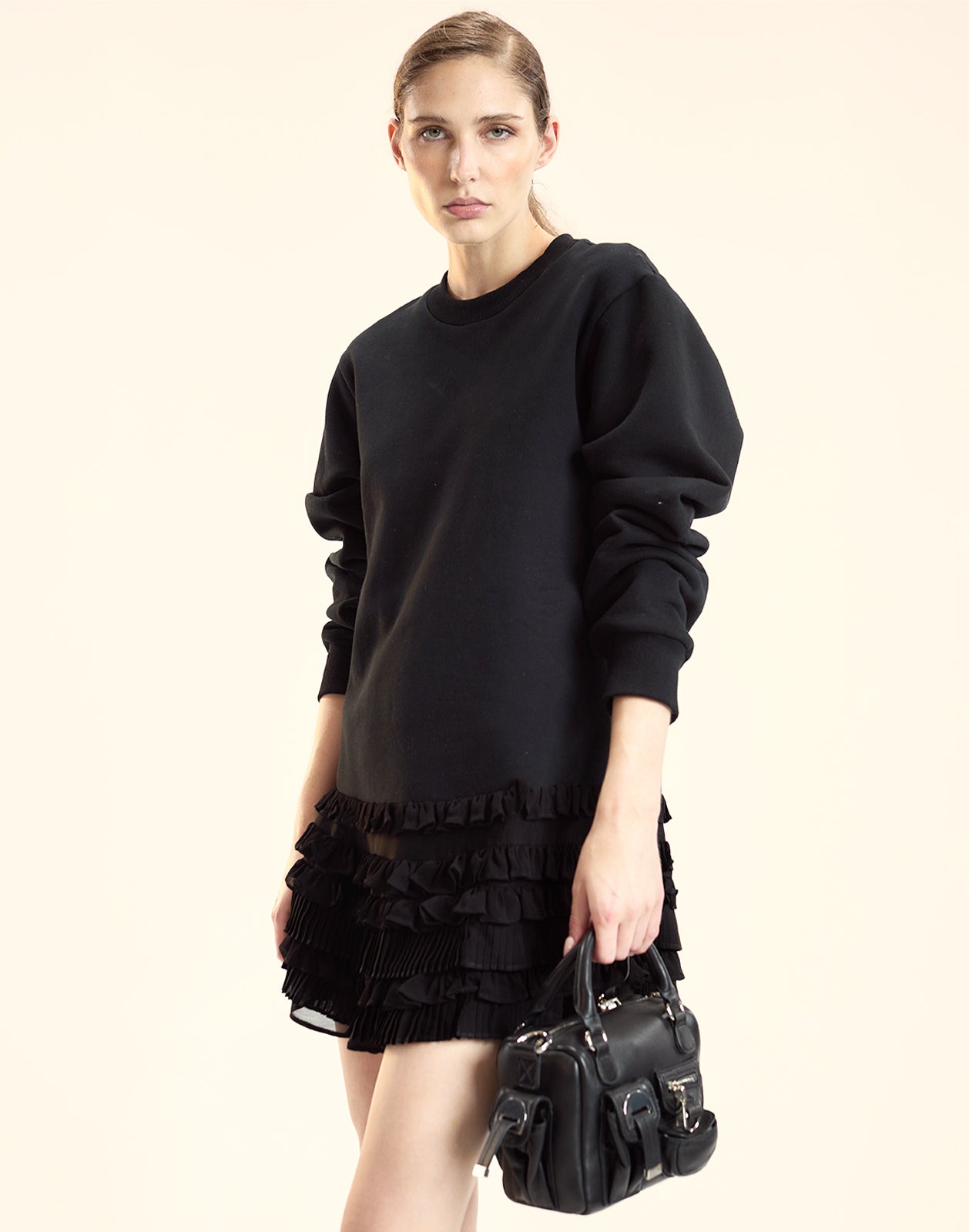 Bella Ruffle Combo Dress