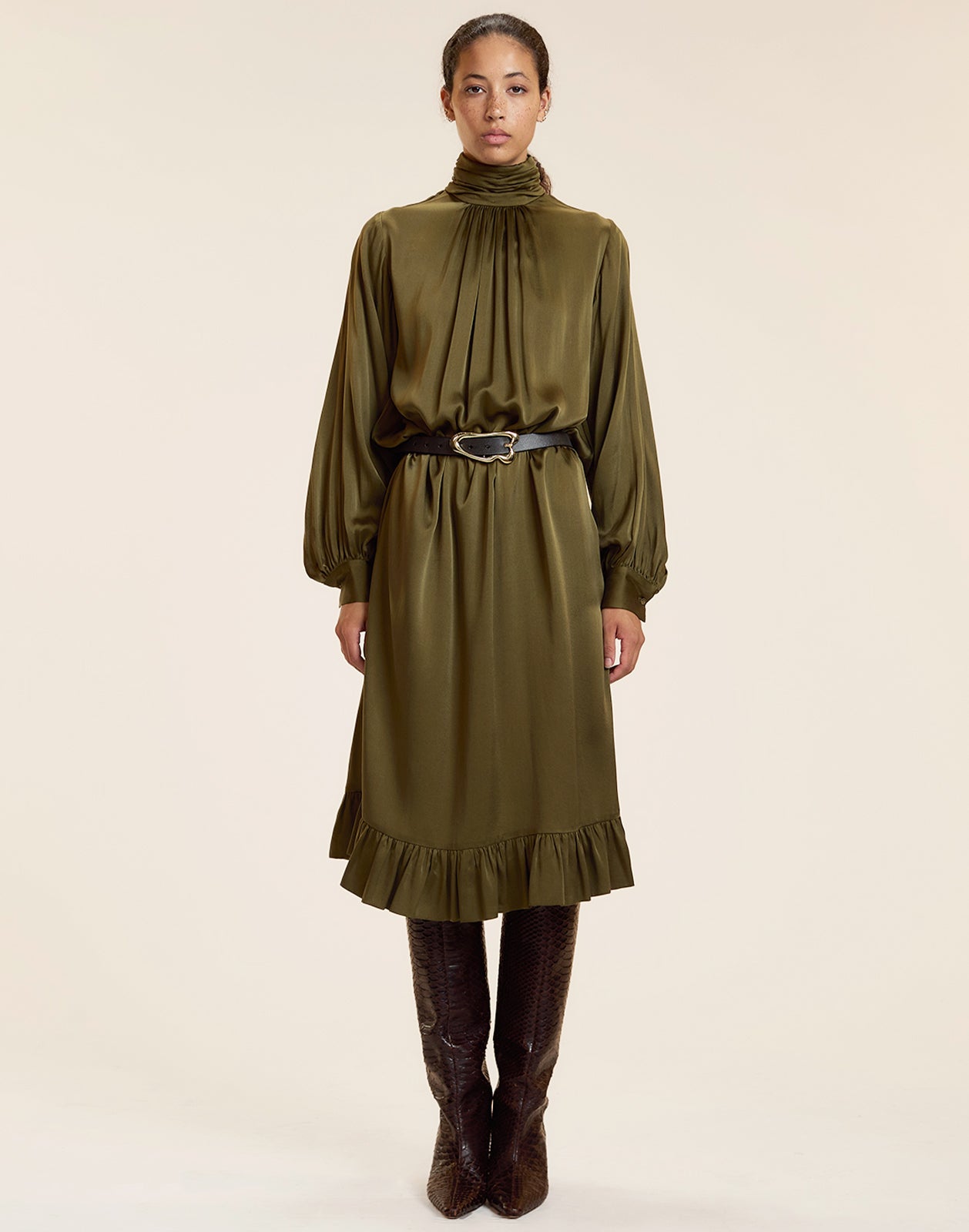 Monroe Silk Charmeuse Dress