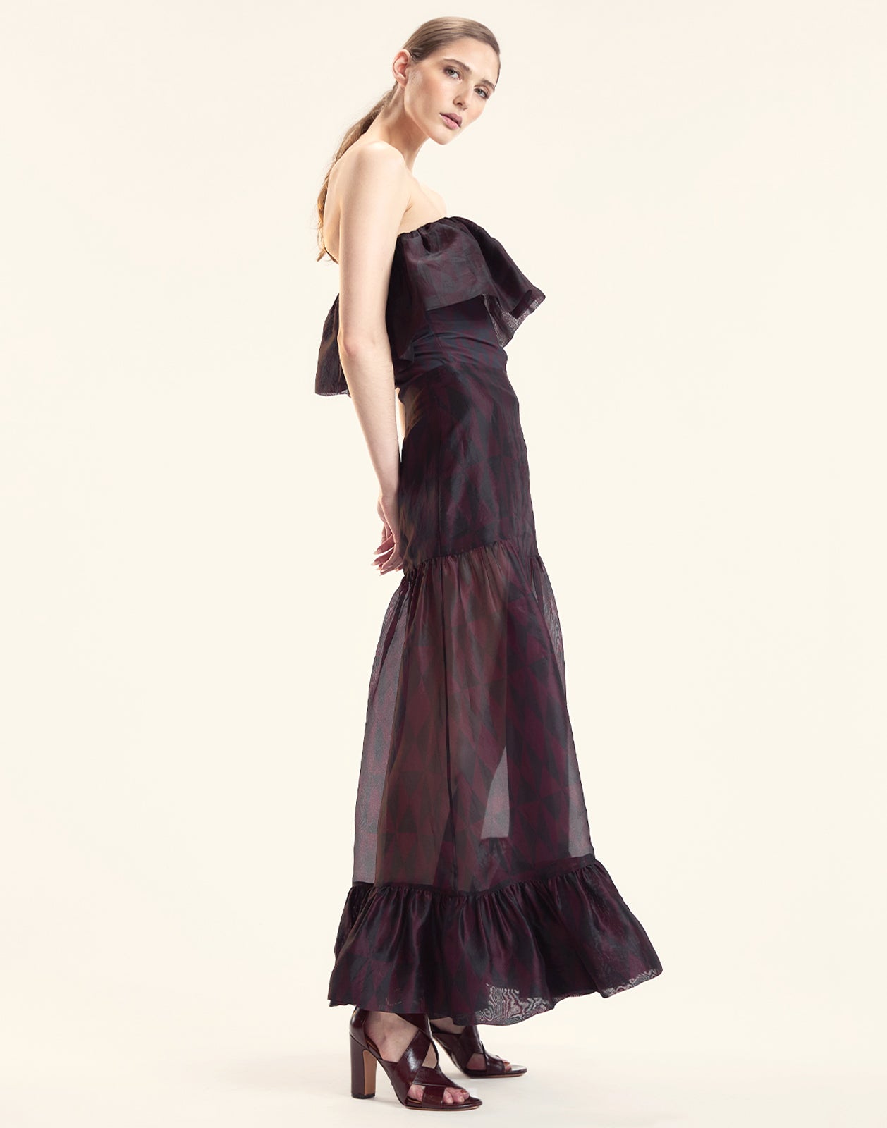 Eugenia Organza Flounce Top