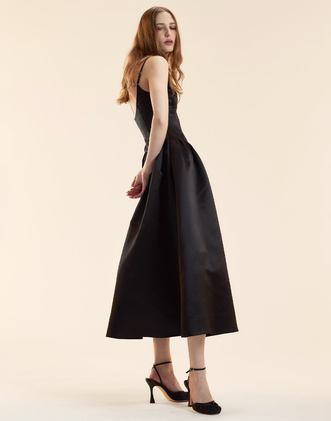 Cynthia Rowley Genevive Satin Midi Dress