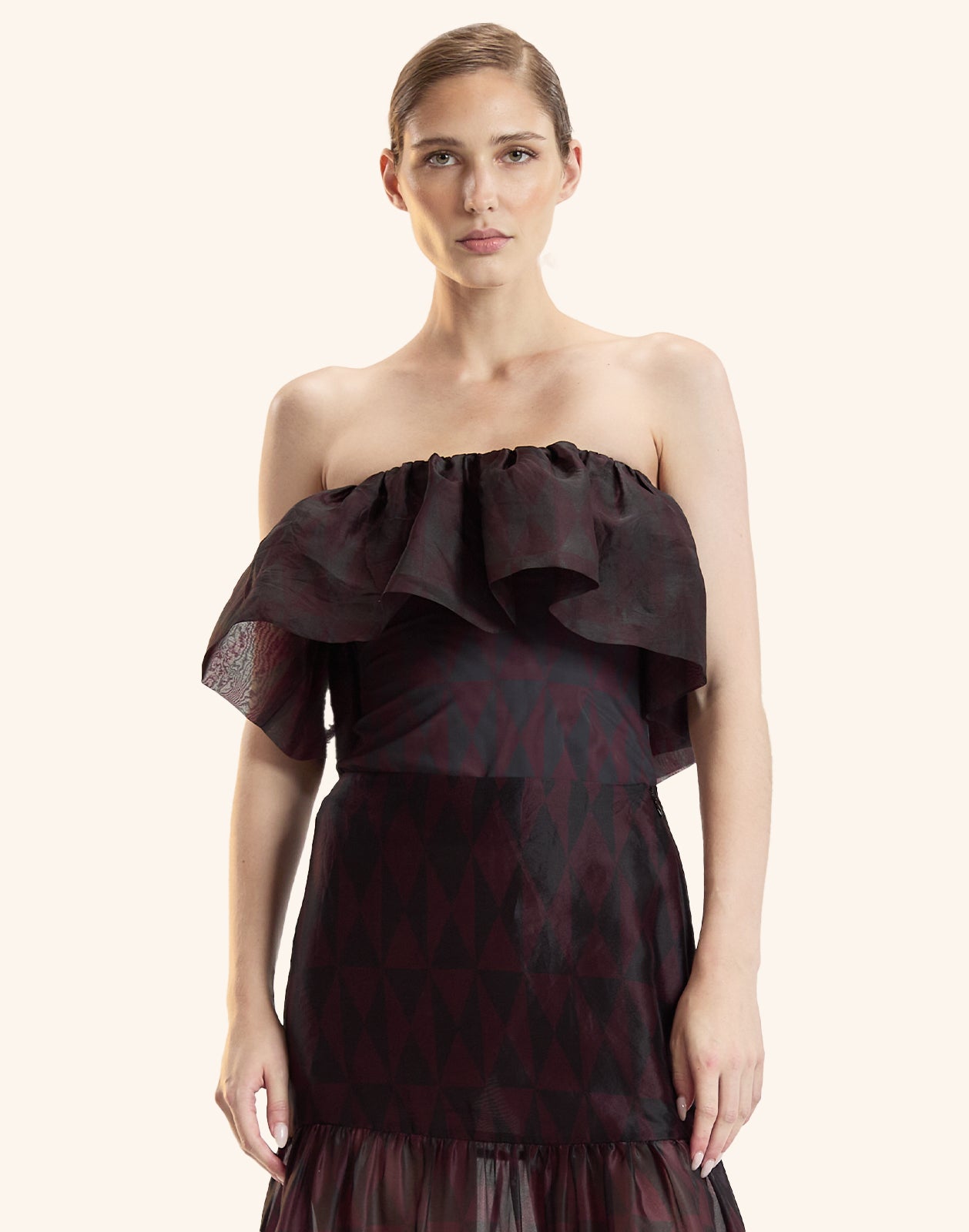 Eugenia Organza Flounce Top