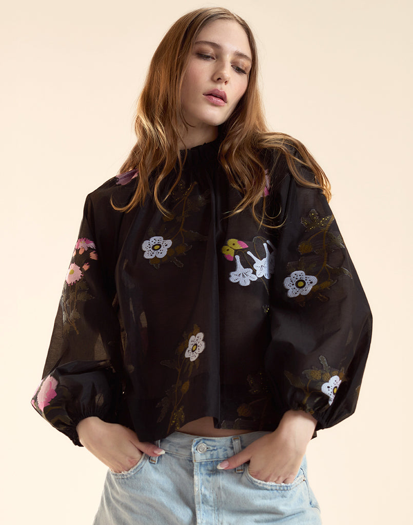 Fil Coupe Blouse – Cynthia Rowley