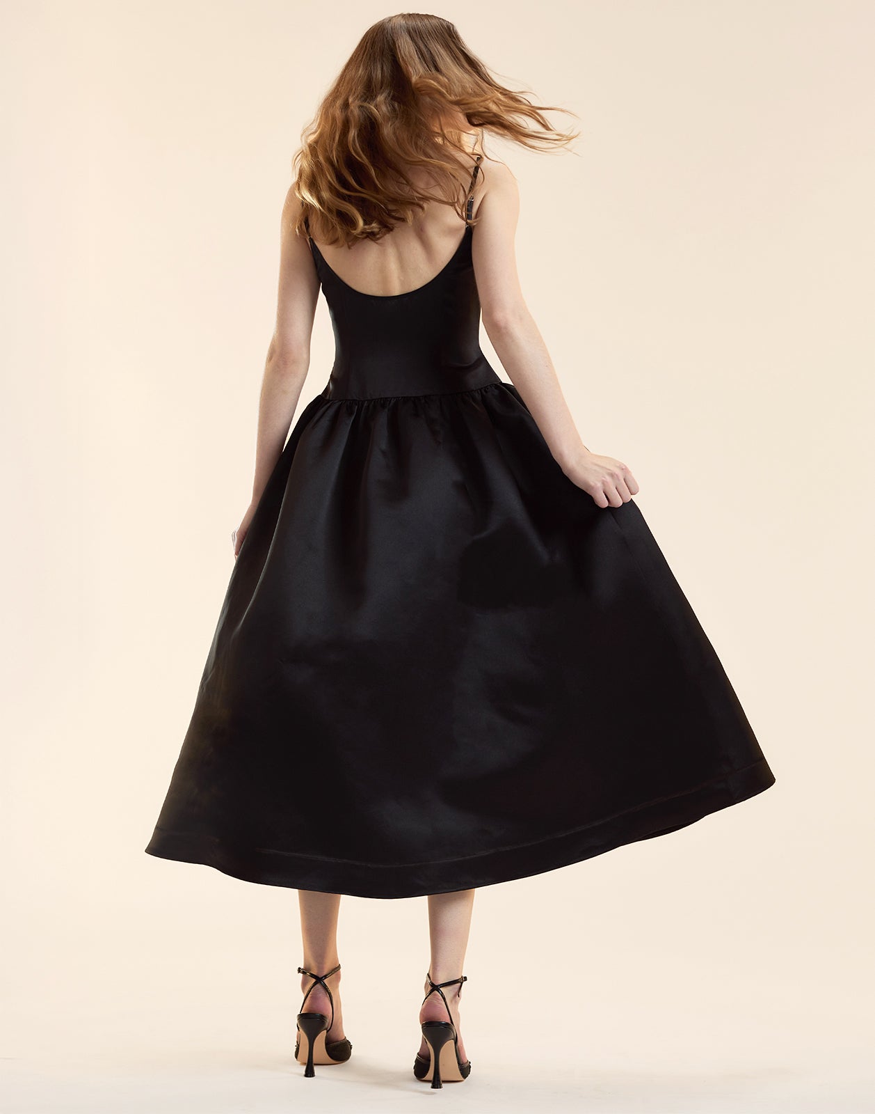 Cynthia Rowley Genevive Satin Midi Dress