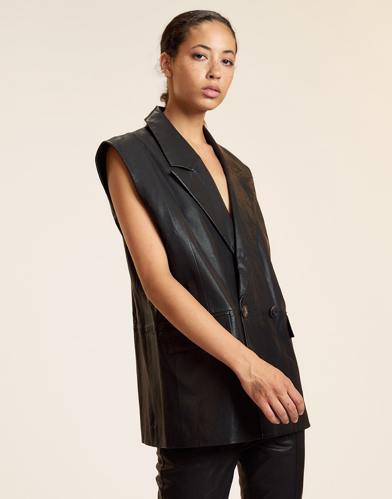 Lola Leather Vest