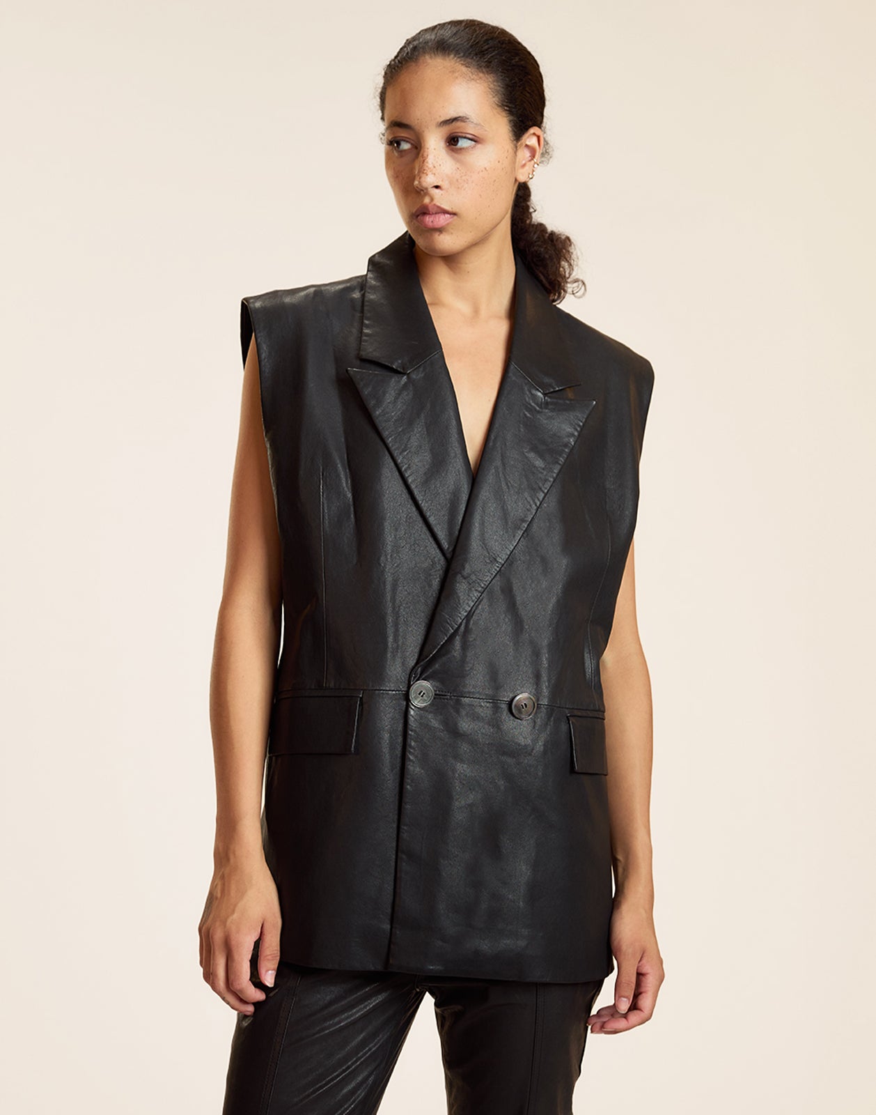 Lola Leather Vest