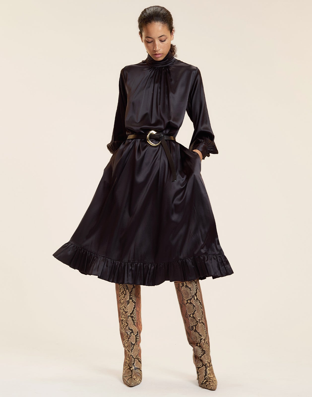 Monroe Silk Charmeuse Dress