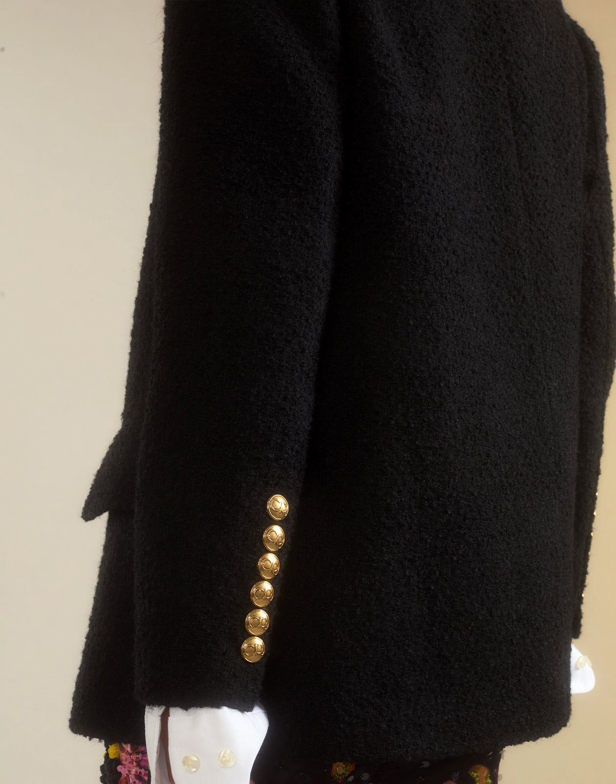 Cynthia Rowley Bardot Bouclé Blazer