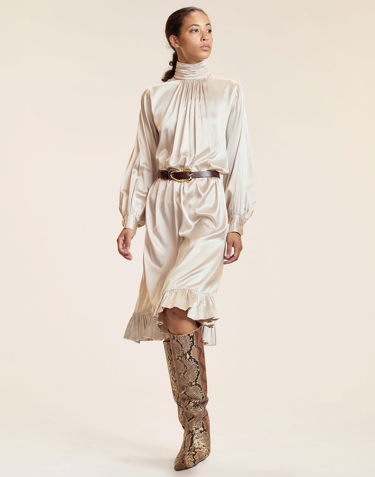 Monroe Silk Charmeuse Dress