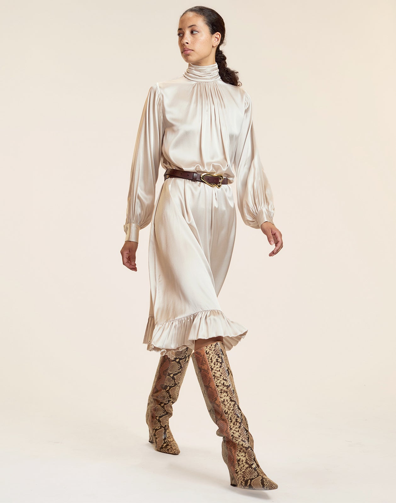 Monroe Silk Charmeuse Dress