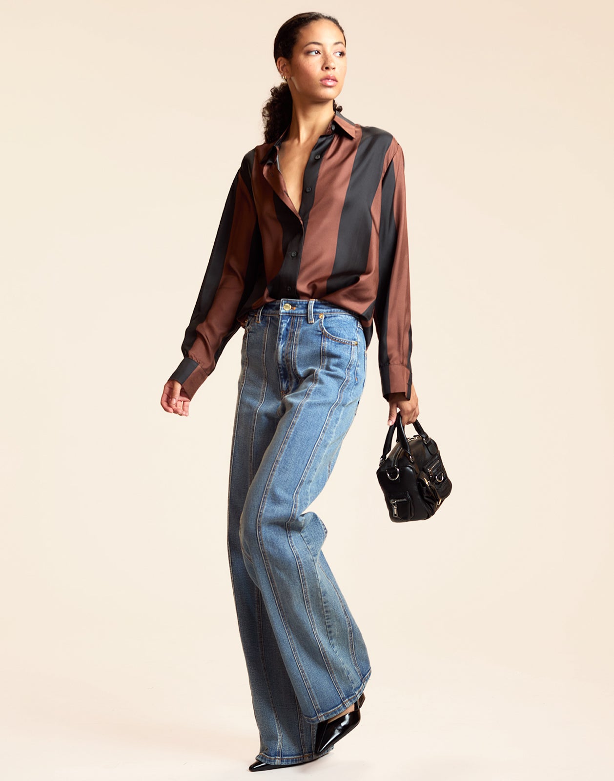 Collectible Stripe Silk Shirt
