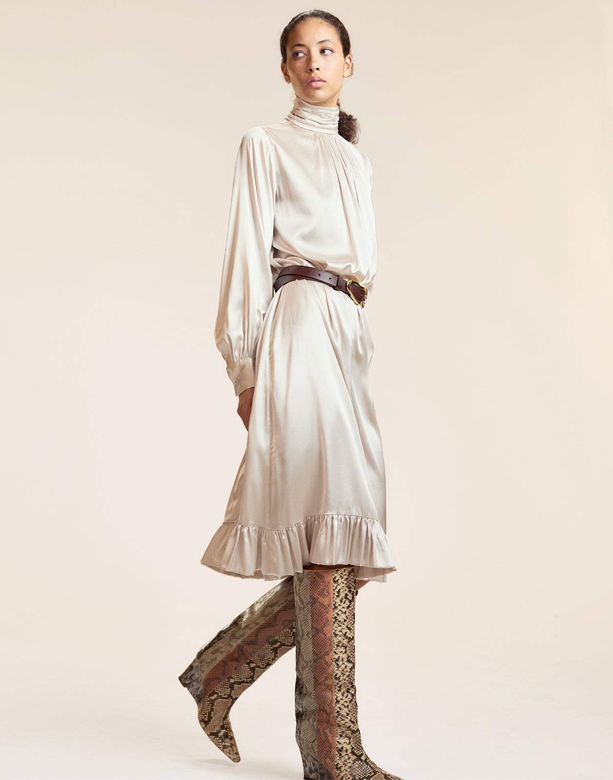Monroe Silk Charmeuse Dress