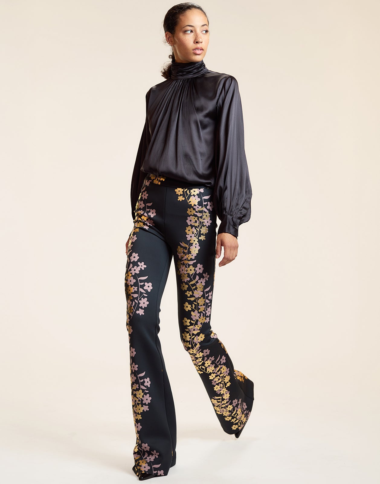 Metallic Bonded Pants