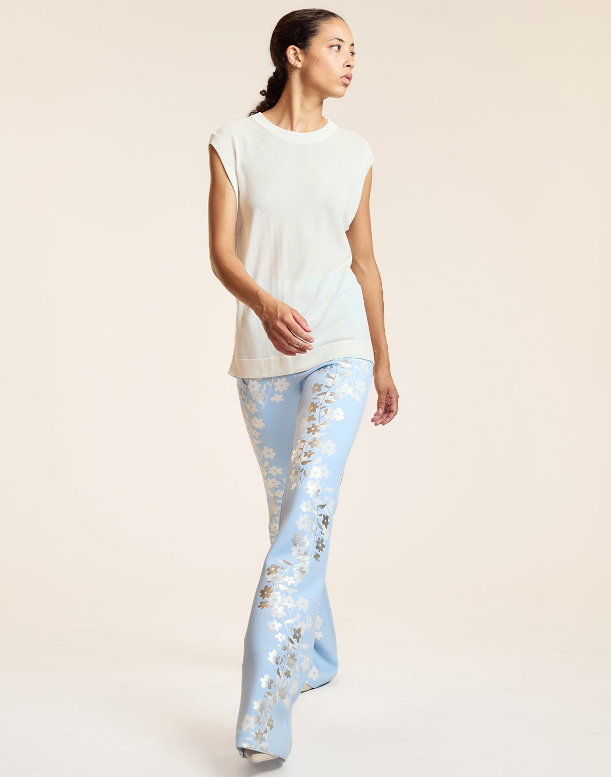 Metallic Bonded Pants