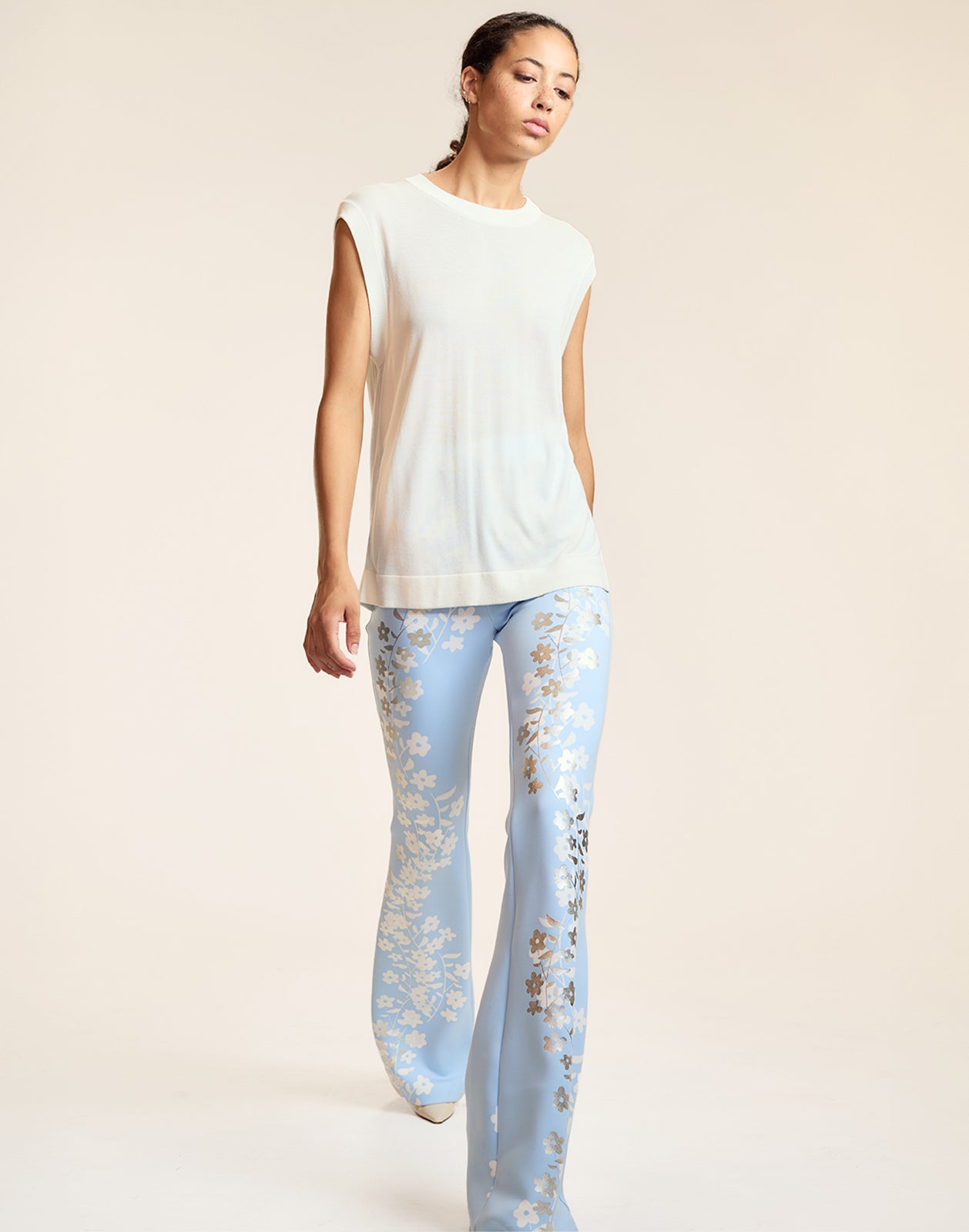 Metallic Bonded Pants