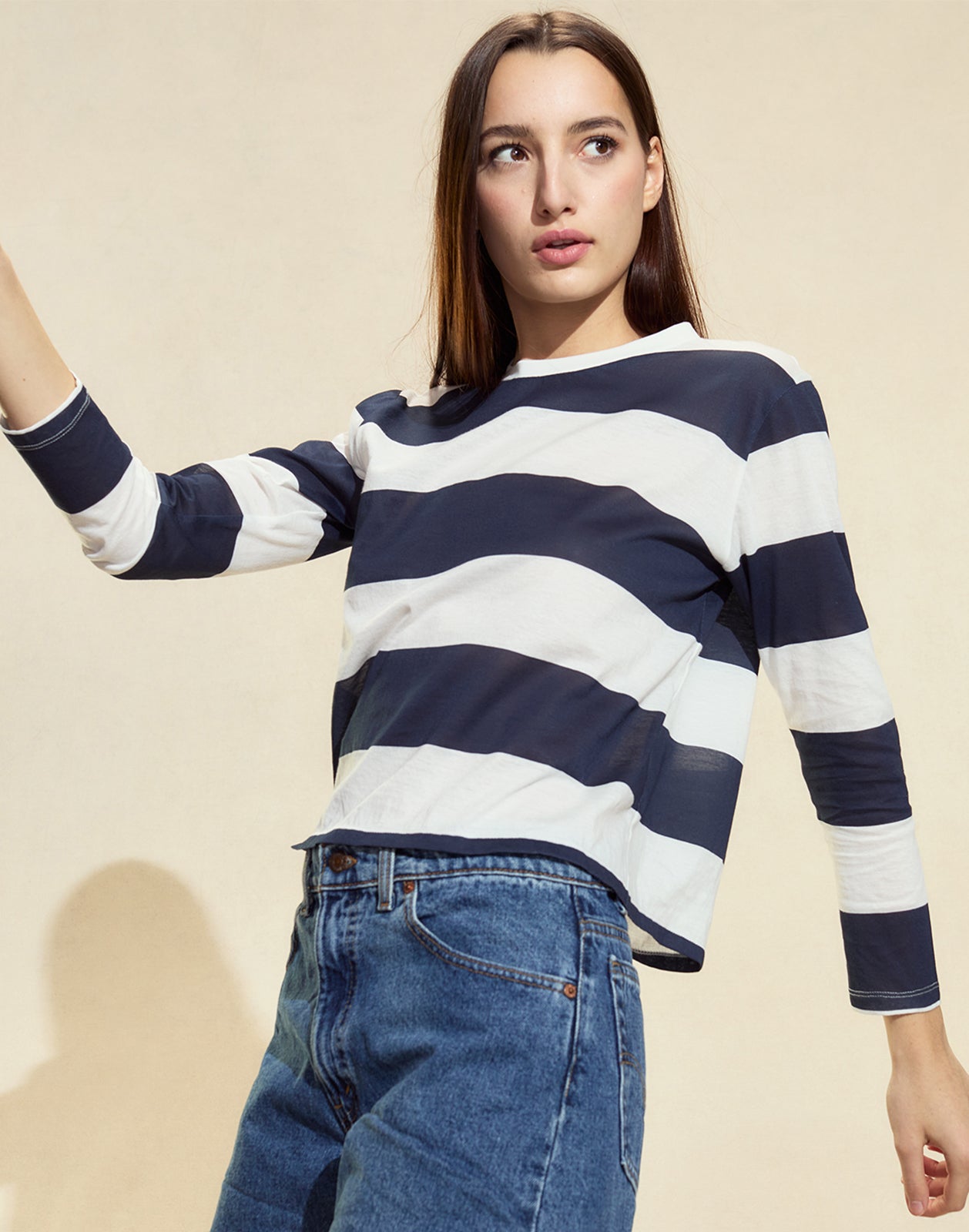 Cynthia Rowley Long Sleeve Everyday Tee