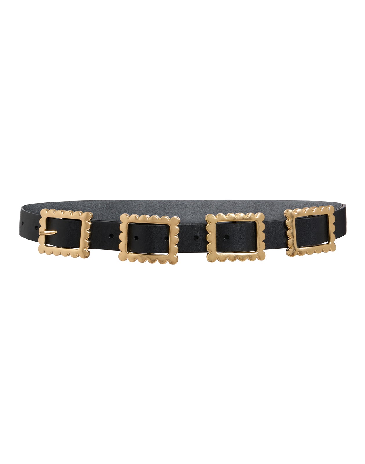 Gold Buckle Thin Belt