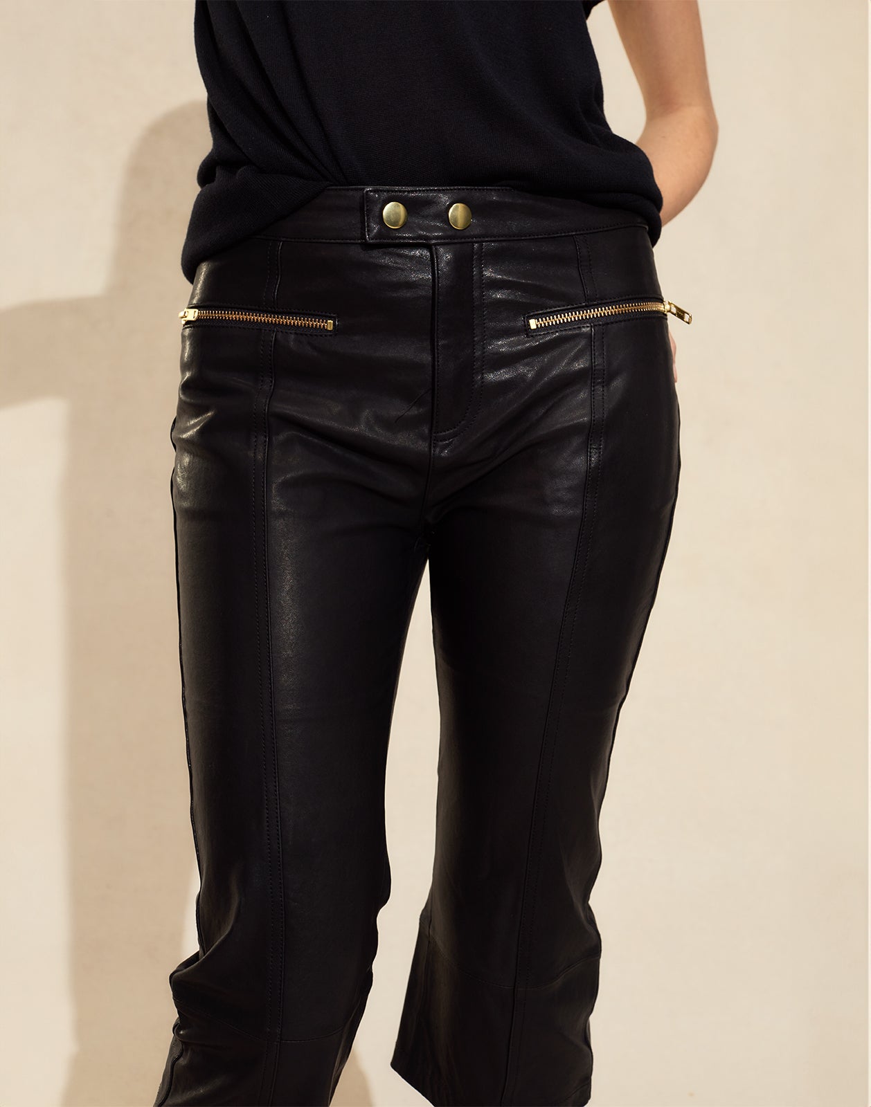 Cynthia Rowley Downtown Leather Capris
