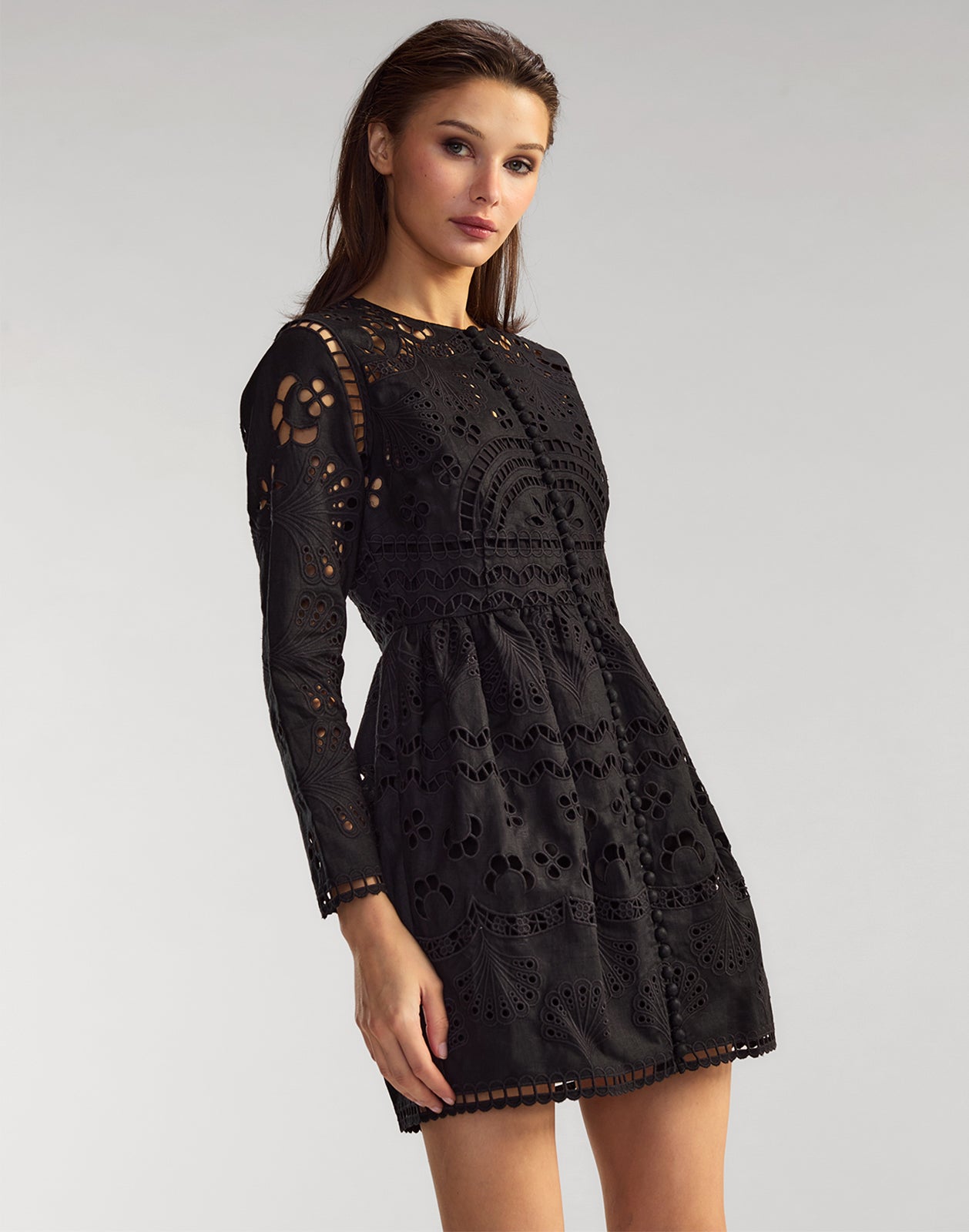 Cynthia Rowley Eva Embroidered Mini Dress