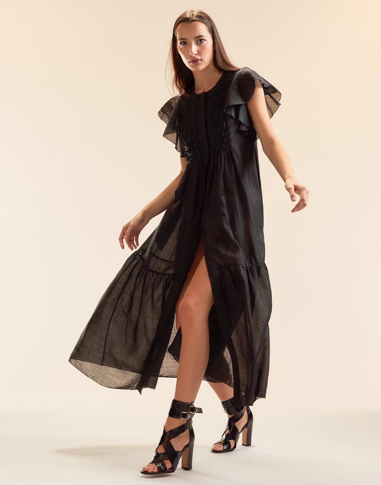 Cynthia Rowley Mallorca Ramie Kaftan