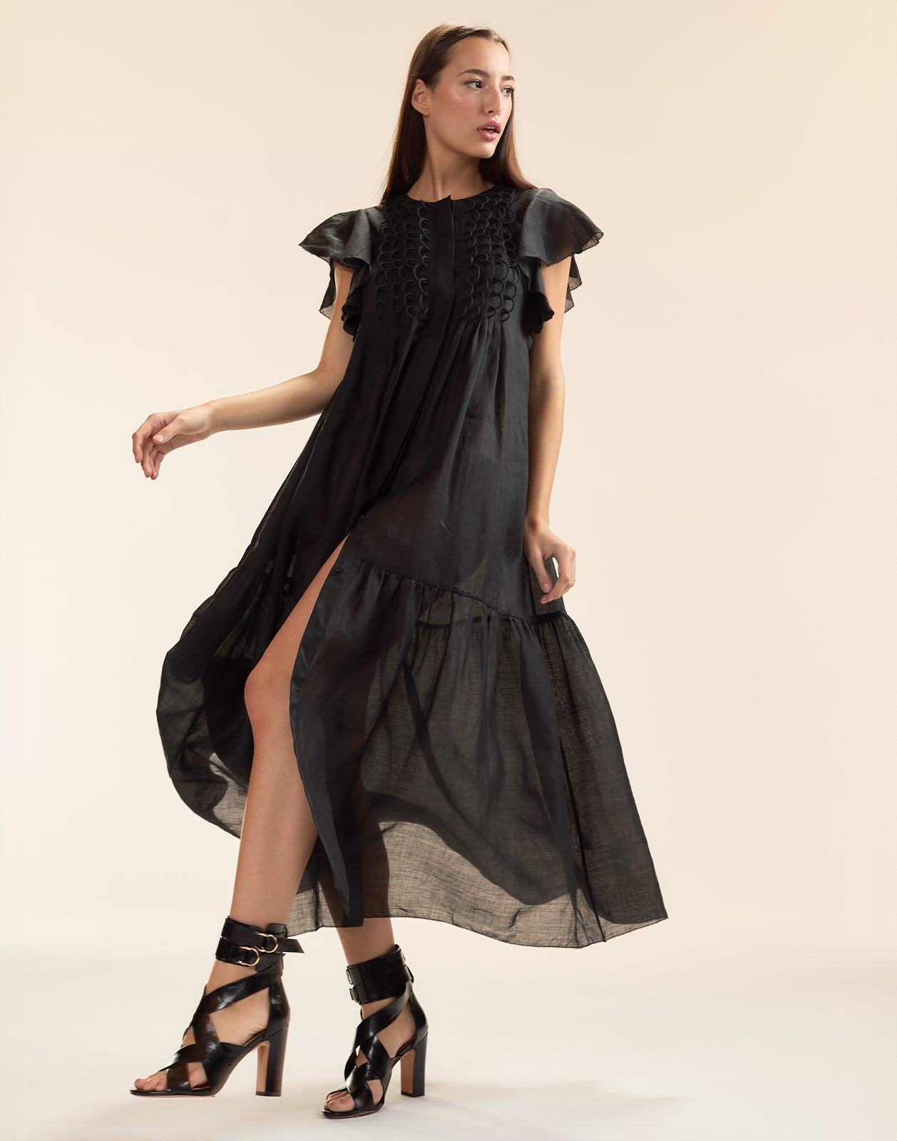 Cynthia Rowley Mallorca Ramie Kaftan