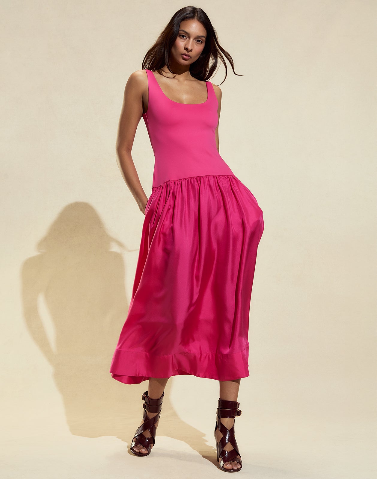 Cynthia Rowley Eloise Drop Waist Dress