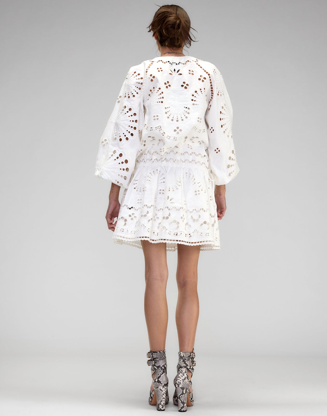 Cynthia Rowley Eva Embroidered Drop Waist Dress