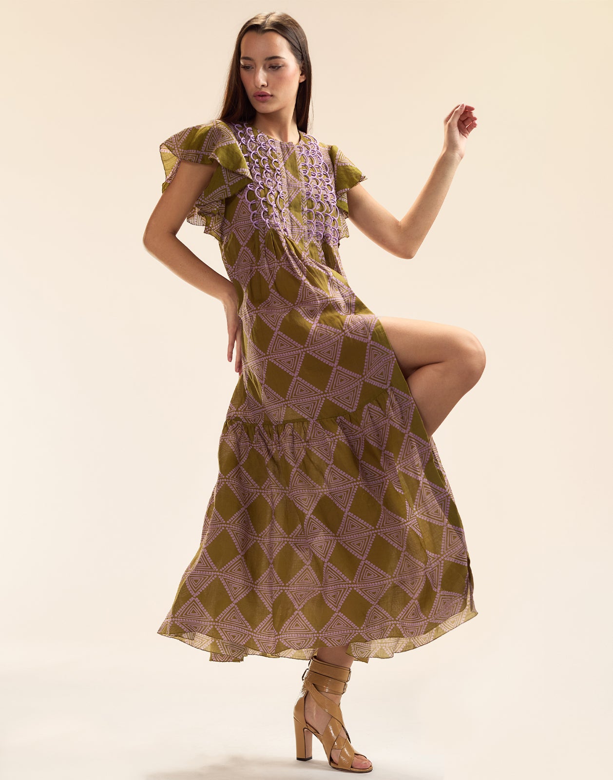 Cynthia Rowley Mallorca Ramie Kaftan