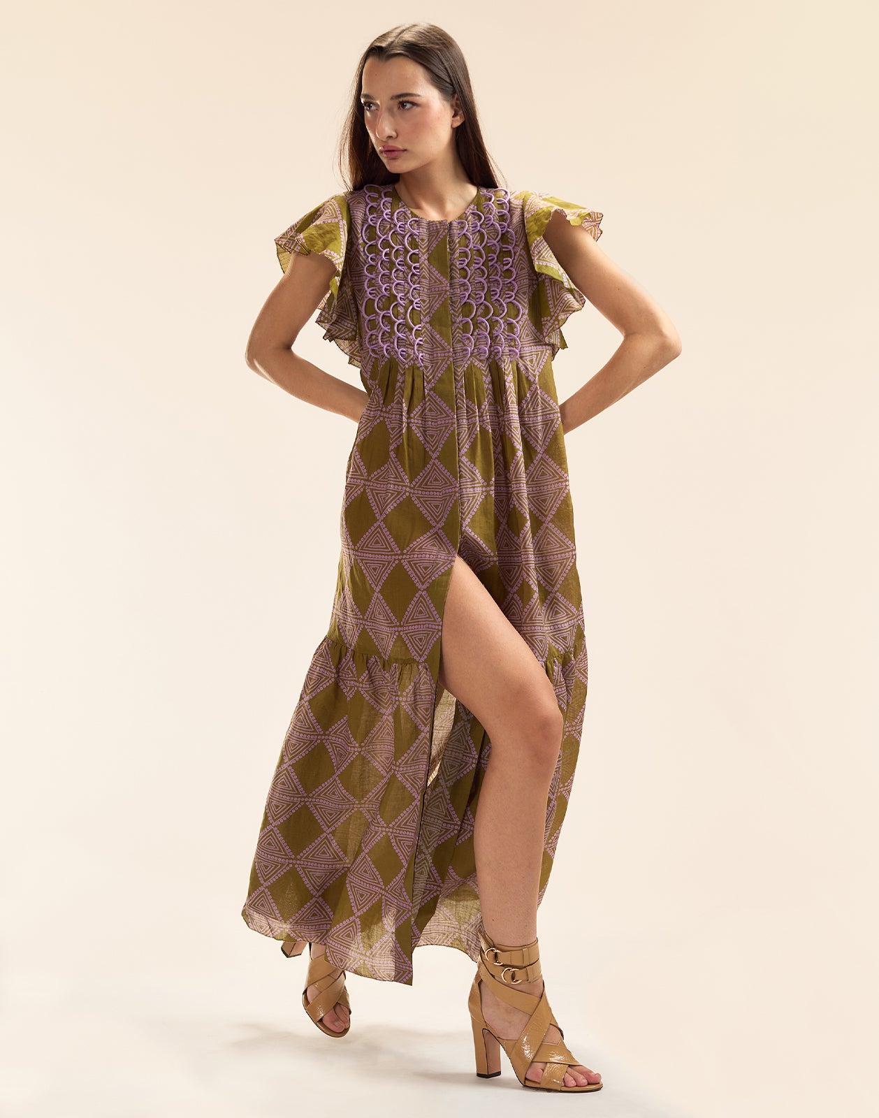 Cynthia Rowley Mallorca Ramie Kaftan