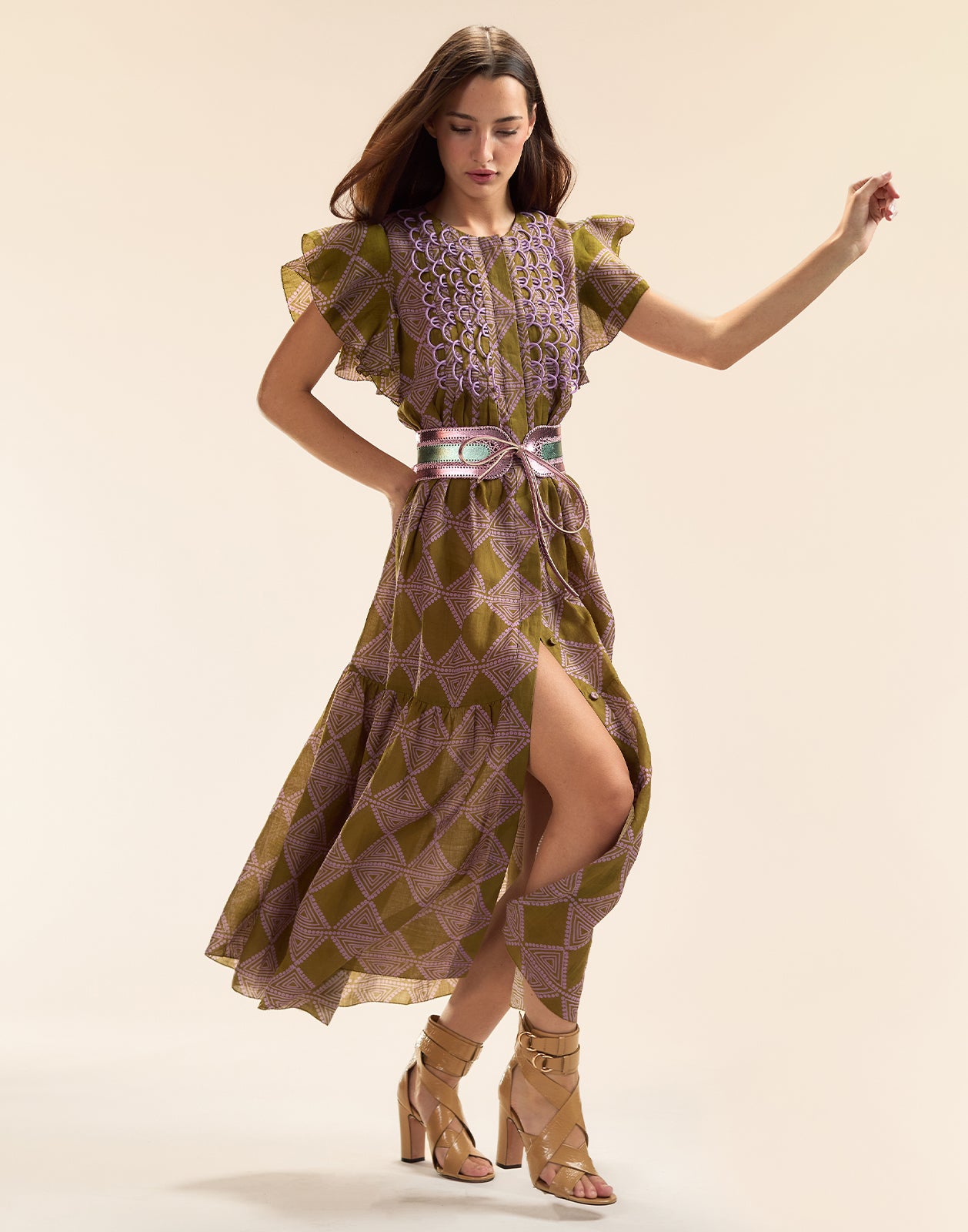 Cynthia Rowley Mallorca Ramie Kaftan