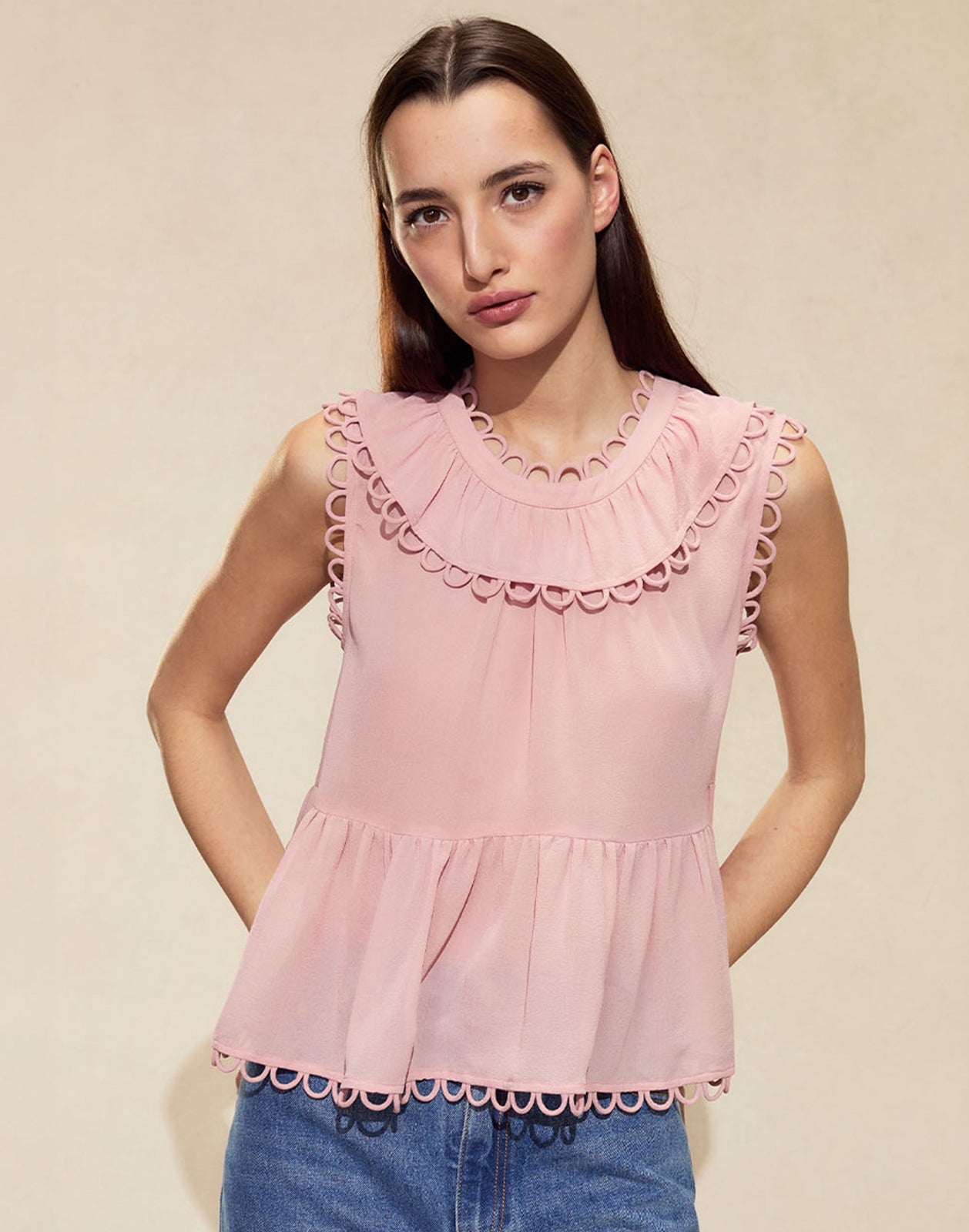 Cynthia Rowley Annabelle Sleeveless Blouse