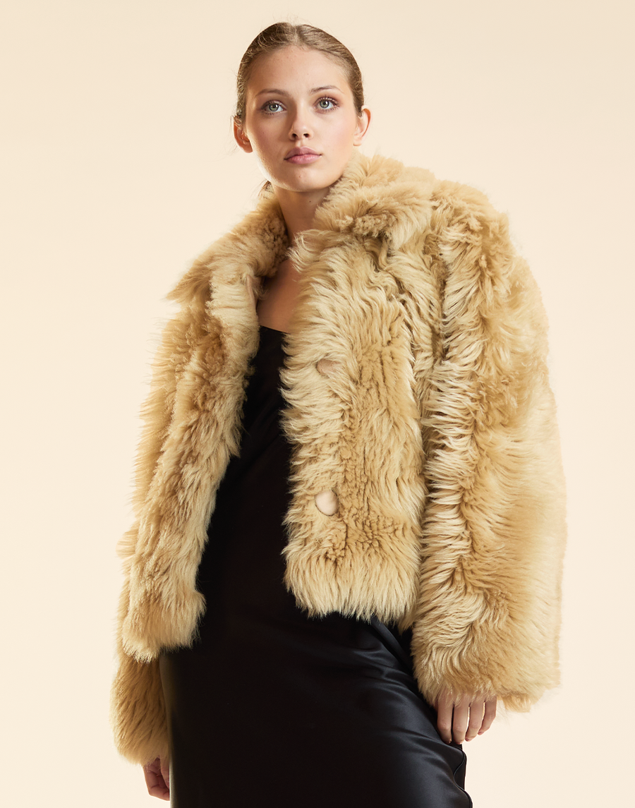 Shearling Cropped Jacket