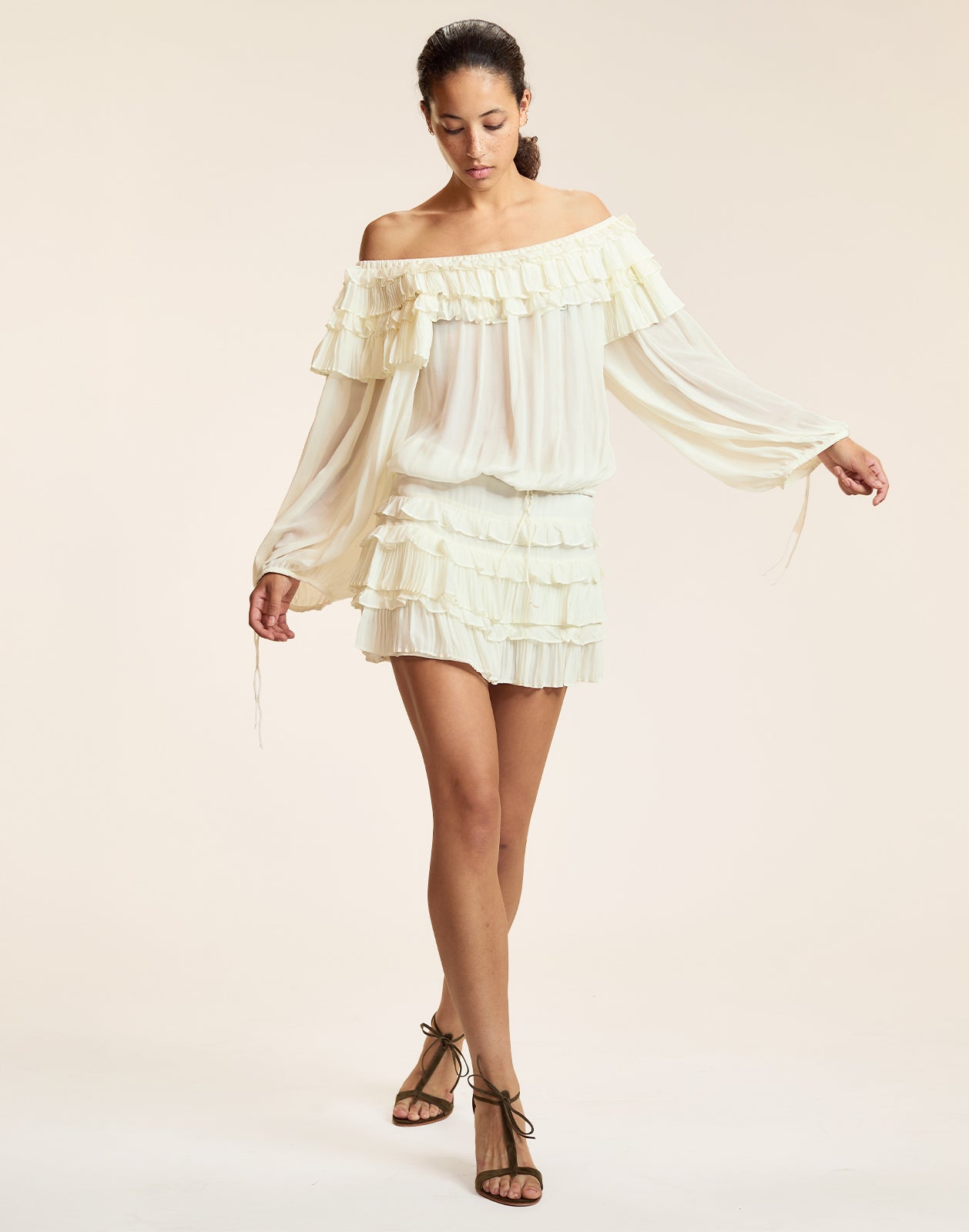 Bella Ruffle Mini Skirt
