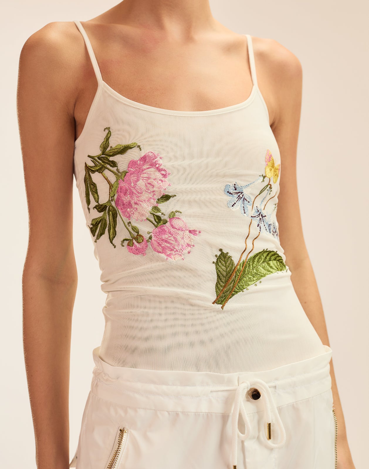 Cynthia Rowley Wildflower Embroidered Cami