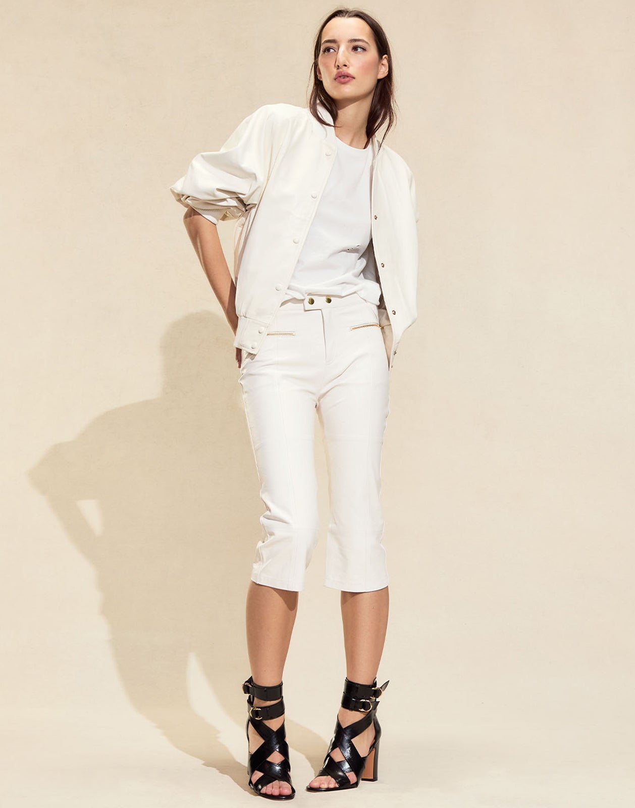 Cynthia Rowley Downtown Leather Capris